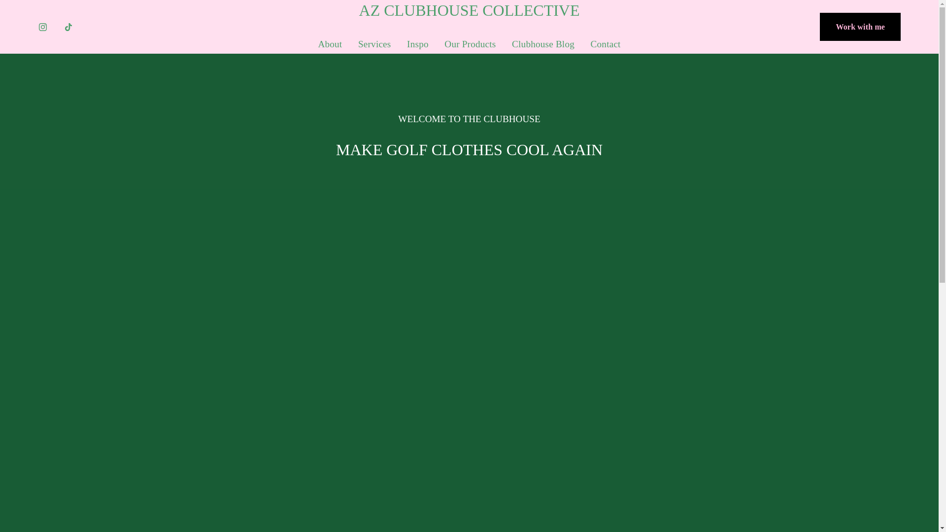 website screenshot of https://azclubhousecollective.com/