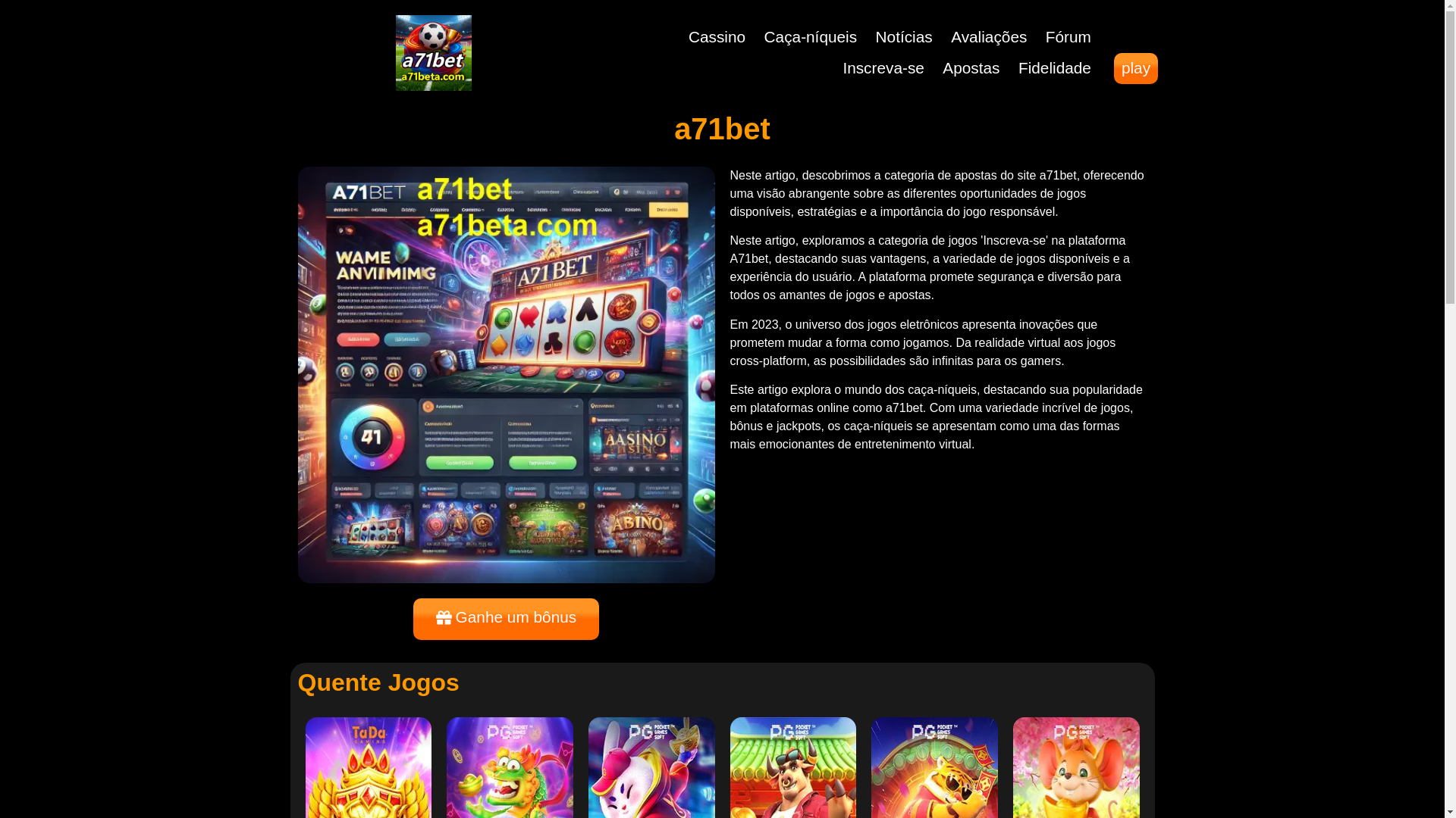 website screenshot of https://a71beta.com/