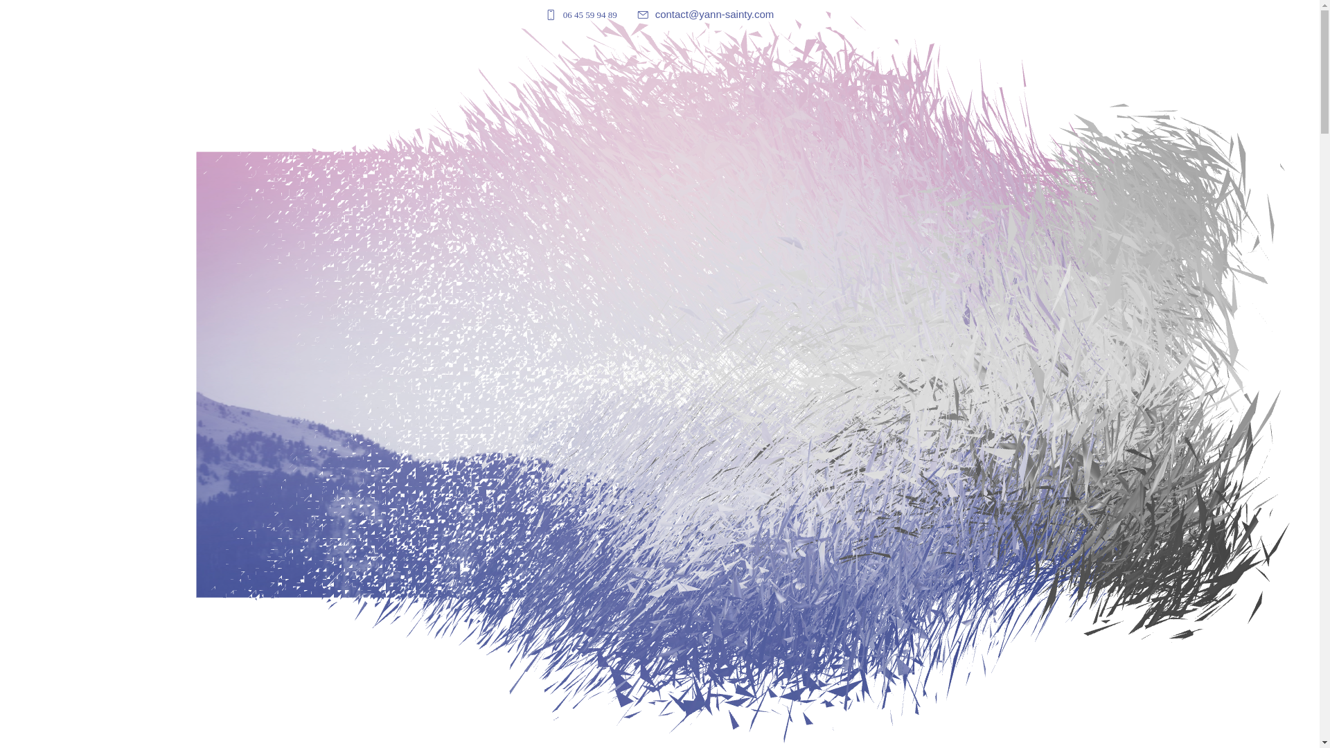 website screenshot of https://yann-sainty.com/