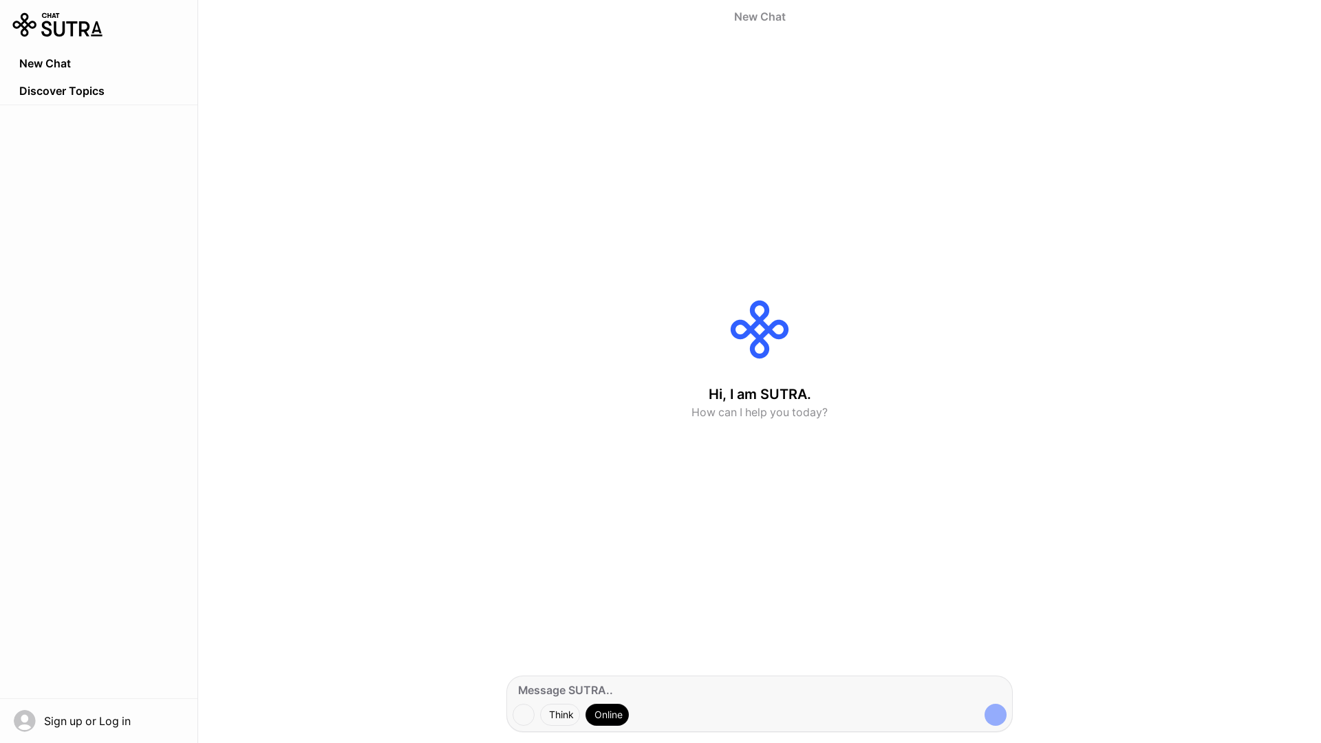 website screenshot of https://chat.two.ai/