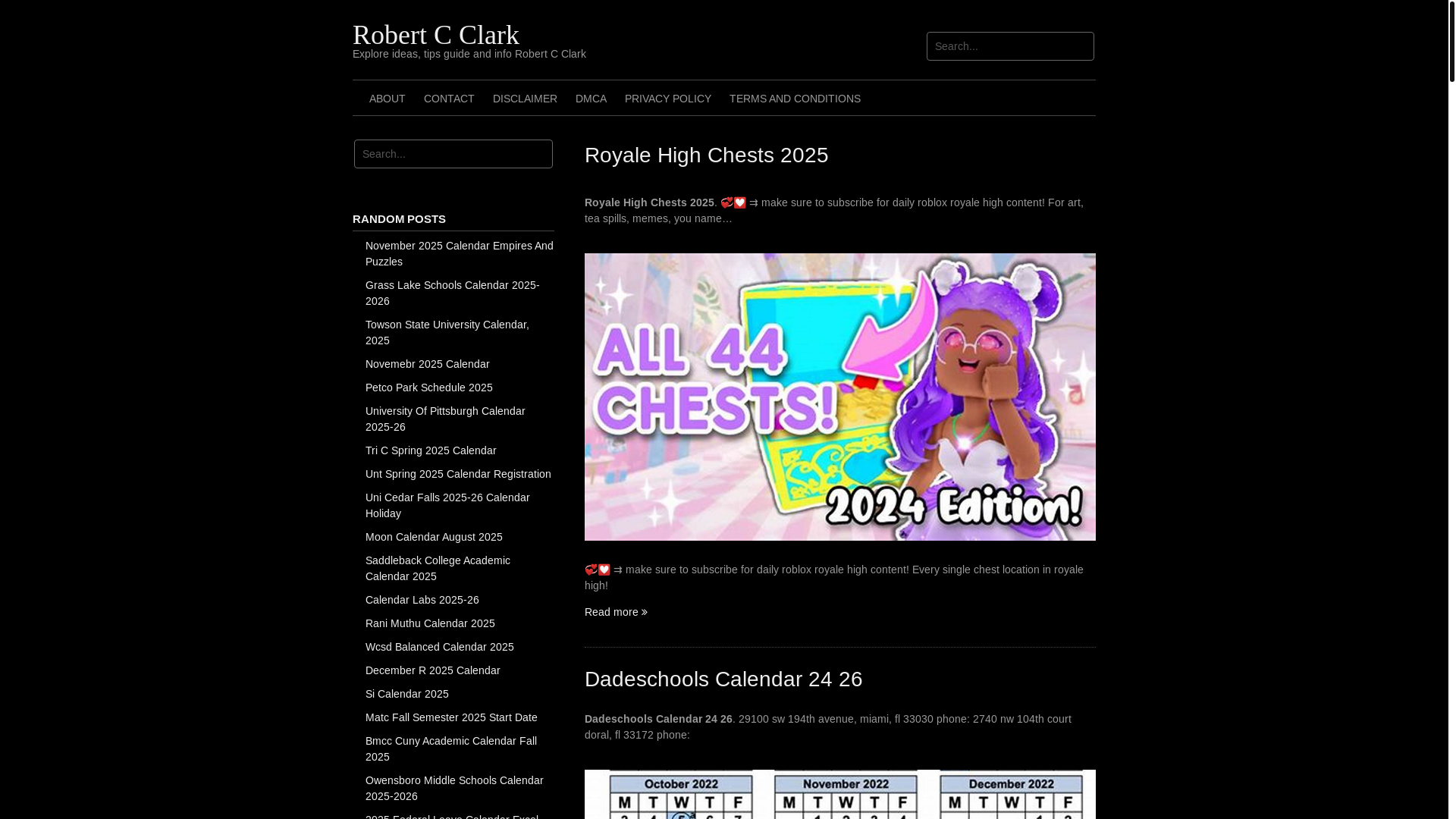 website screenshot of https://robertcclarkr.pages.dev/
