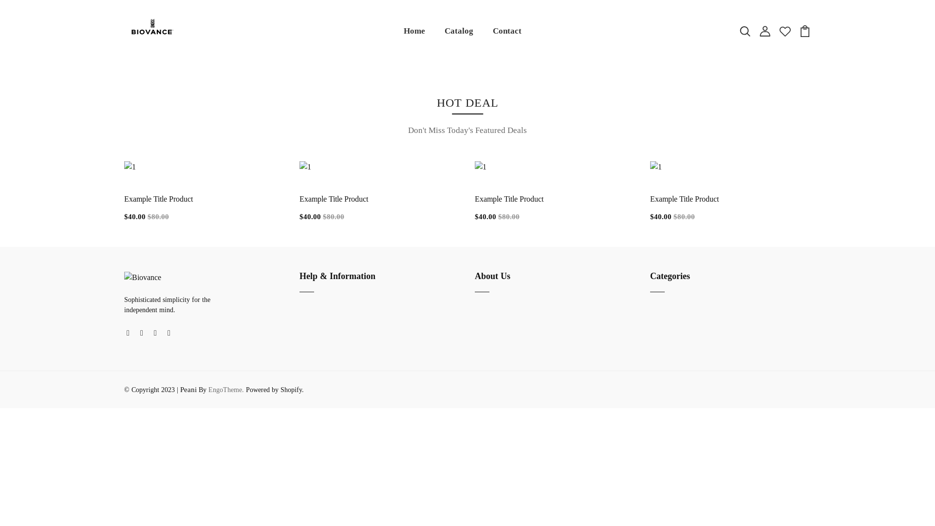 website screenshot of https://biovance.website/