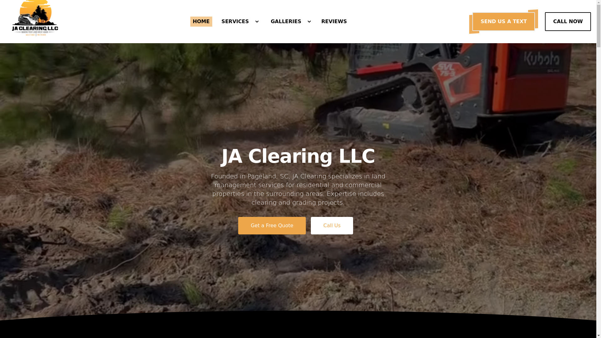 website screenshot of https://jaclearing.com/