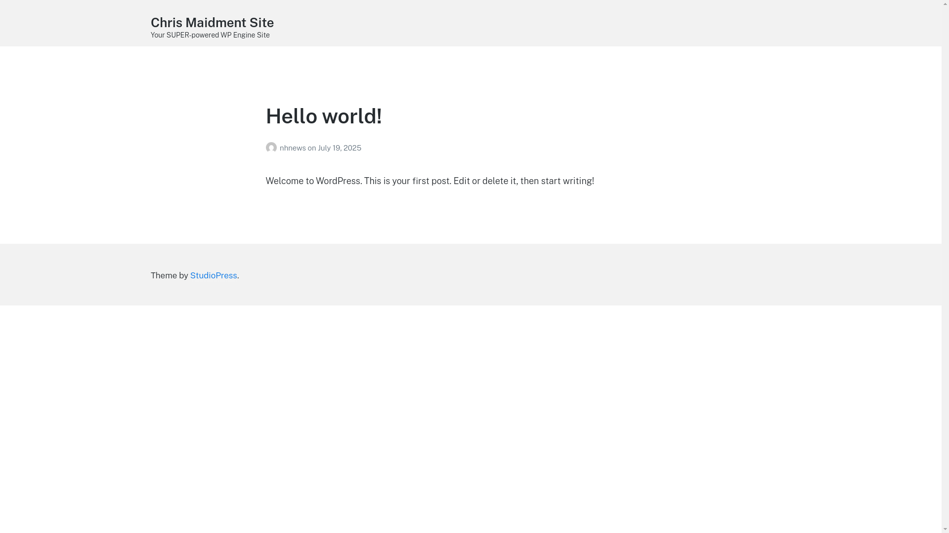 website screenshot of https://nhnews.io/