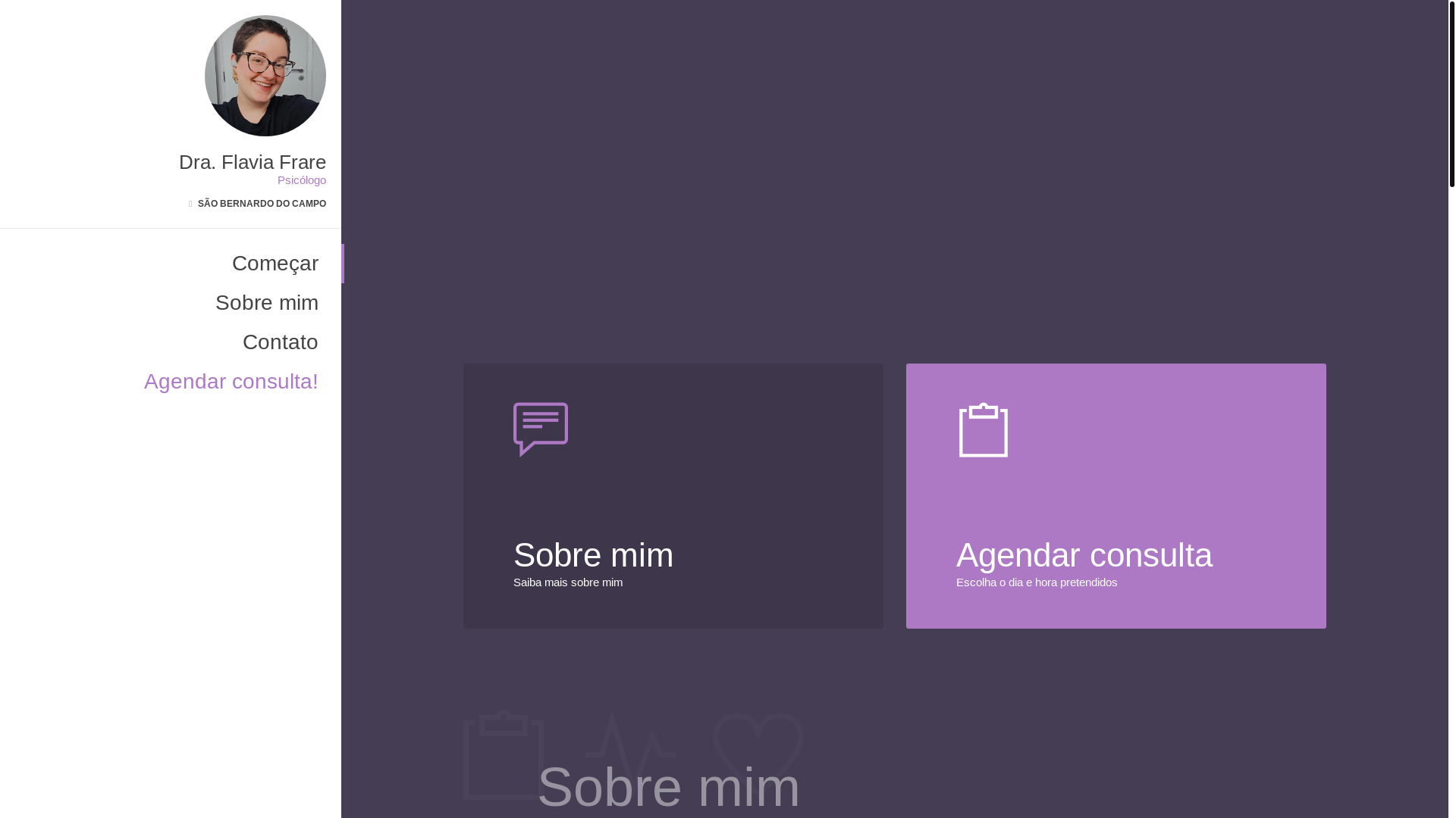 website screenshot of https://psiflaviafrare.com/