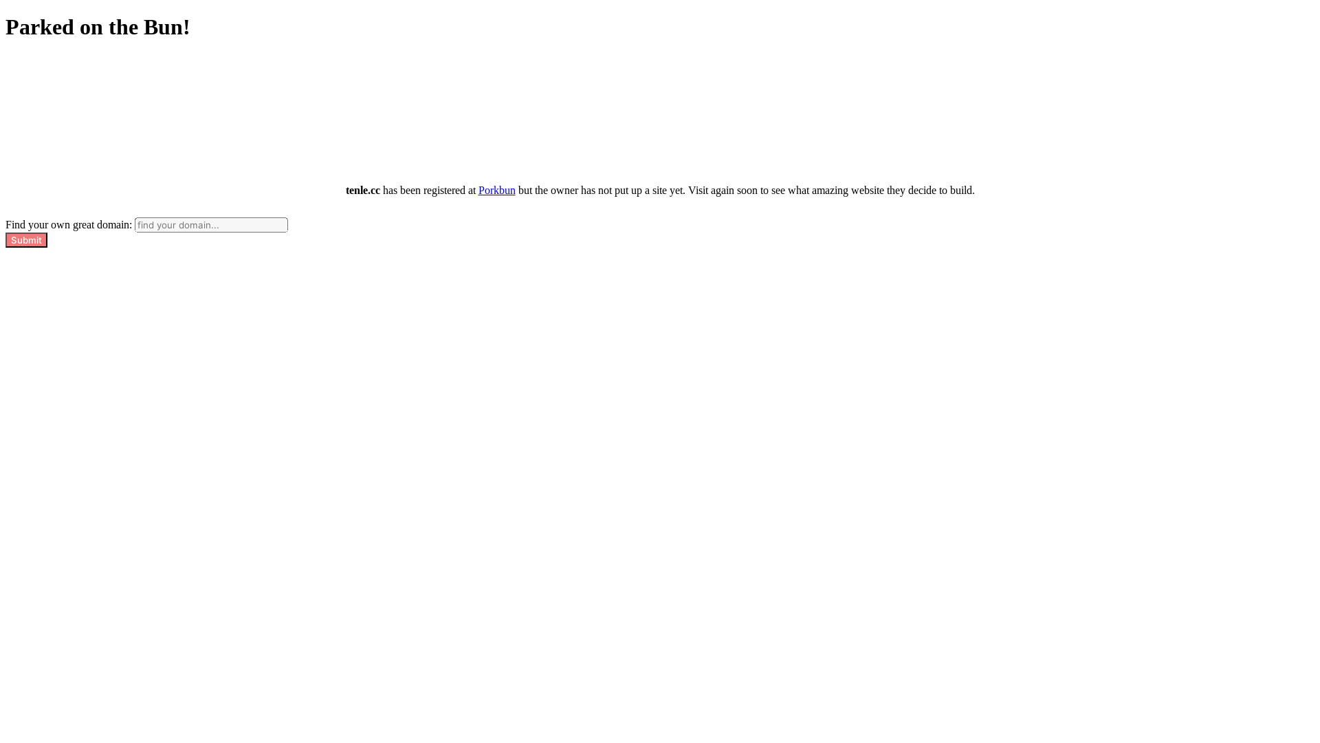 website screenshot of https://tenle.cc/
