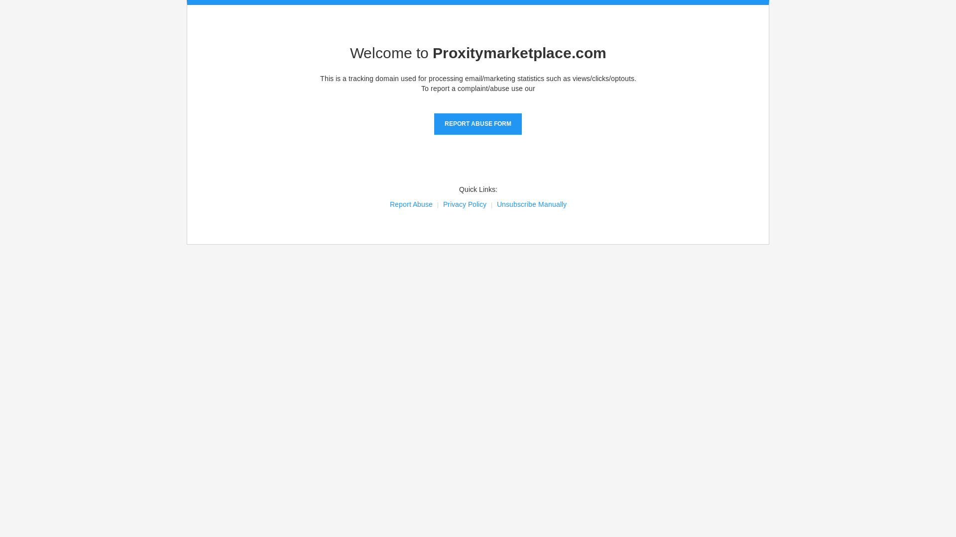 website screenshot of https://proxitymarketplace.com/