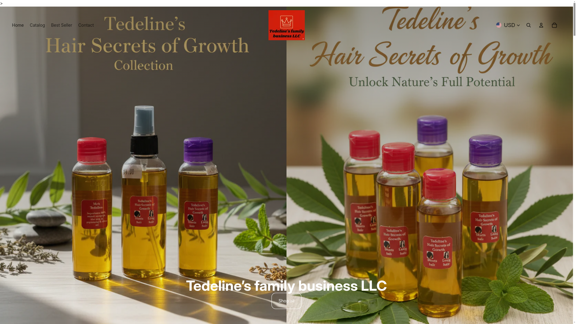 website screenshot of https://tedelinesfamilybusinessllc.com/