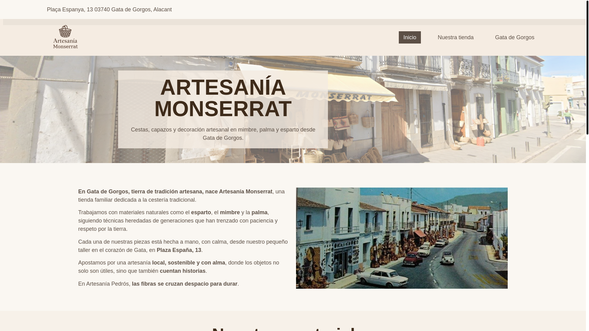 website screenshot of https://artesaniamonserrat.com/