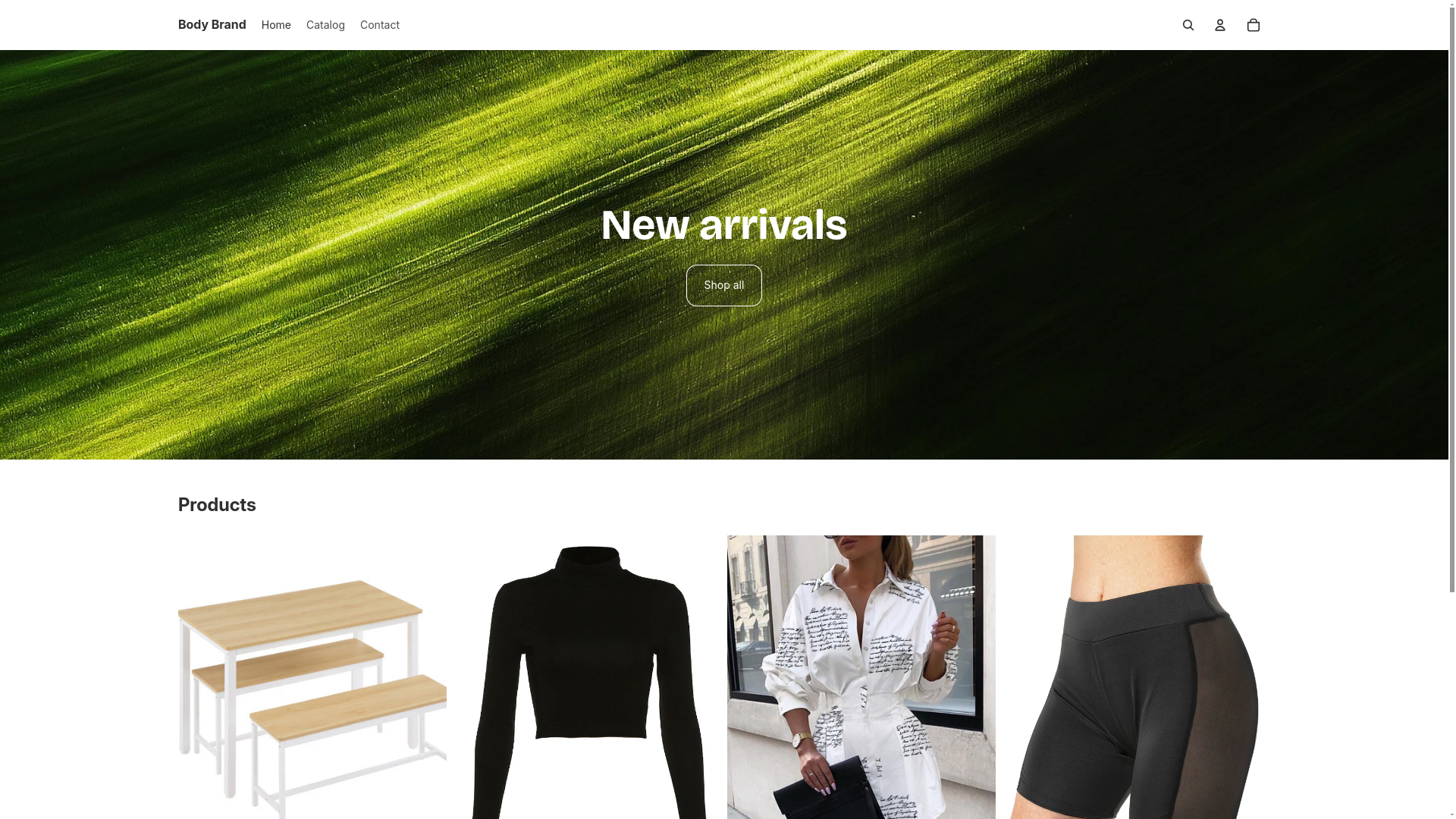 website screenshot of https://bodybrandco.com/