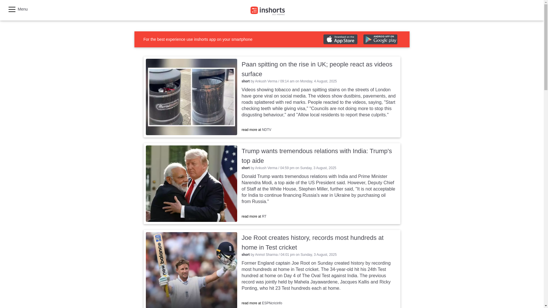 website screenshot of https://shrts.in/JYPUk