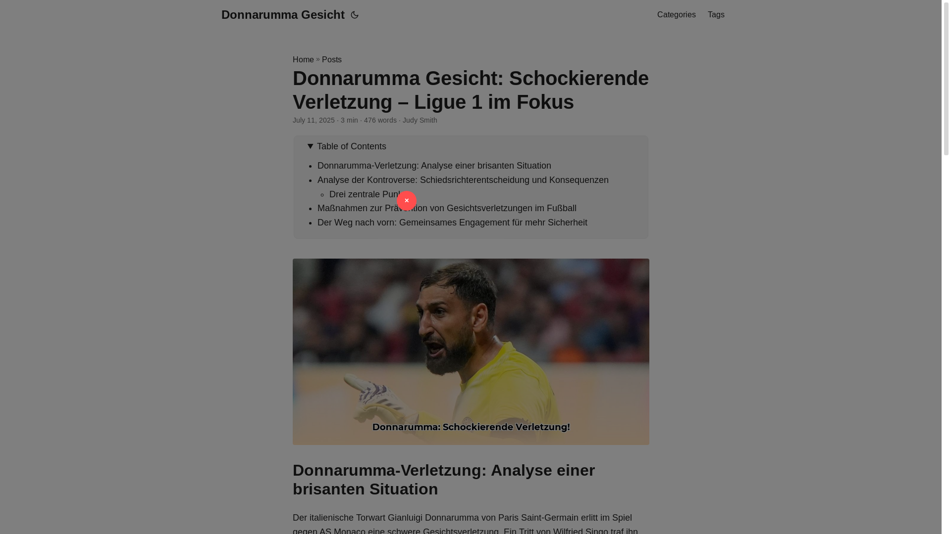 website screenshot of https://donnarumma-gesicht.pages.dev/