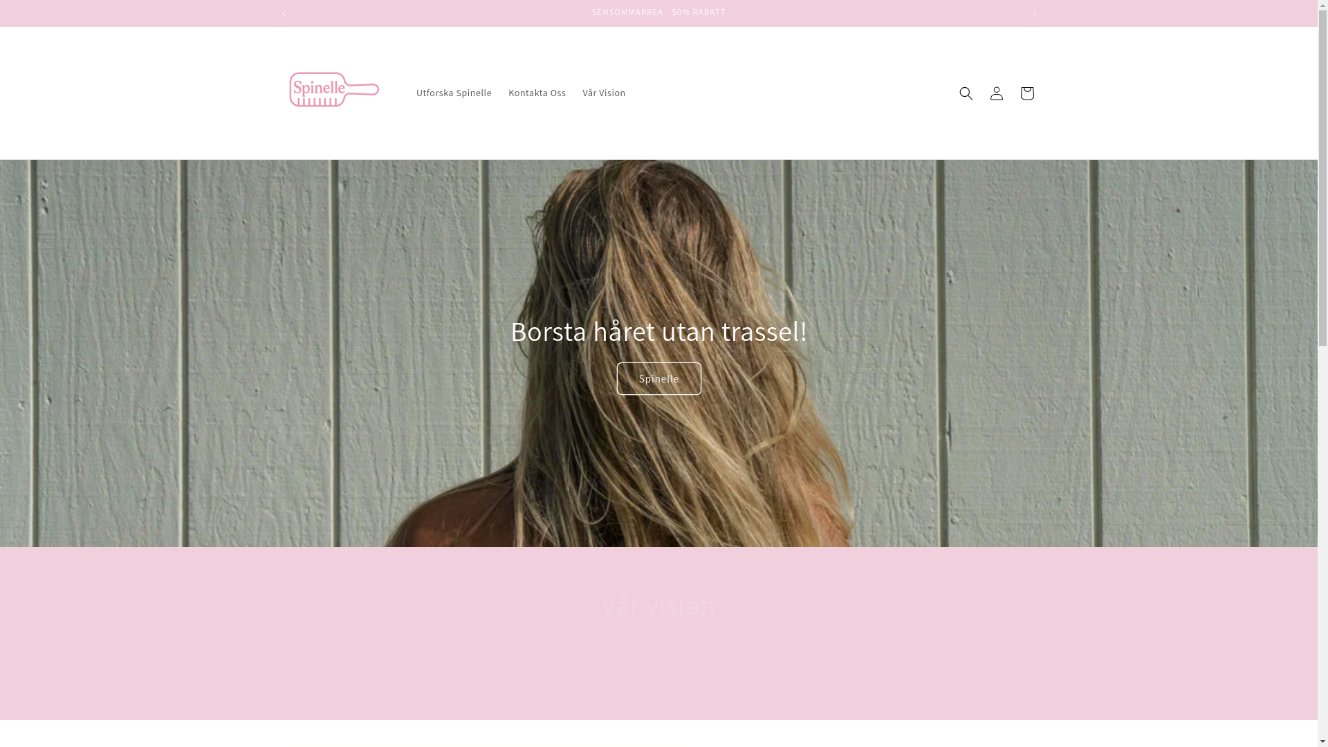 website screenshot of https://spinelle.se/