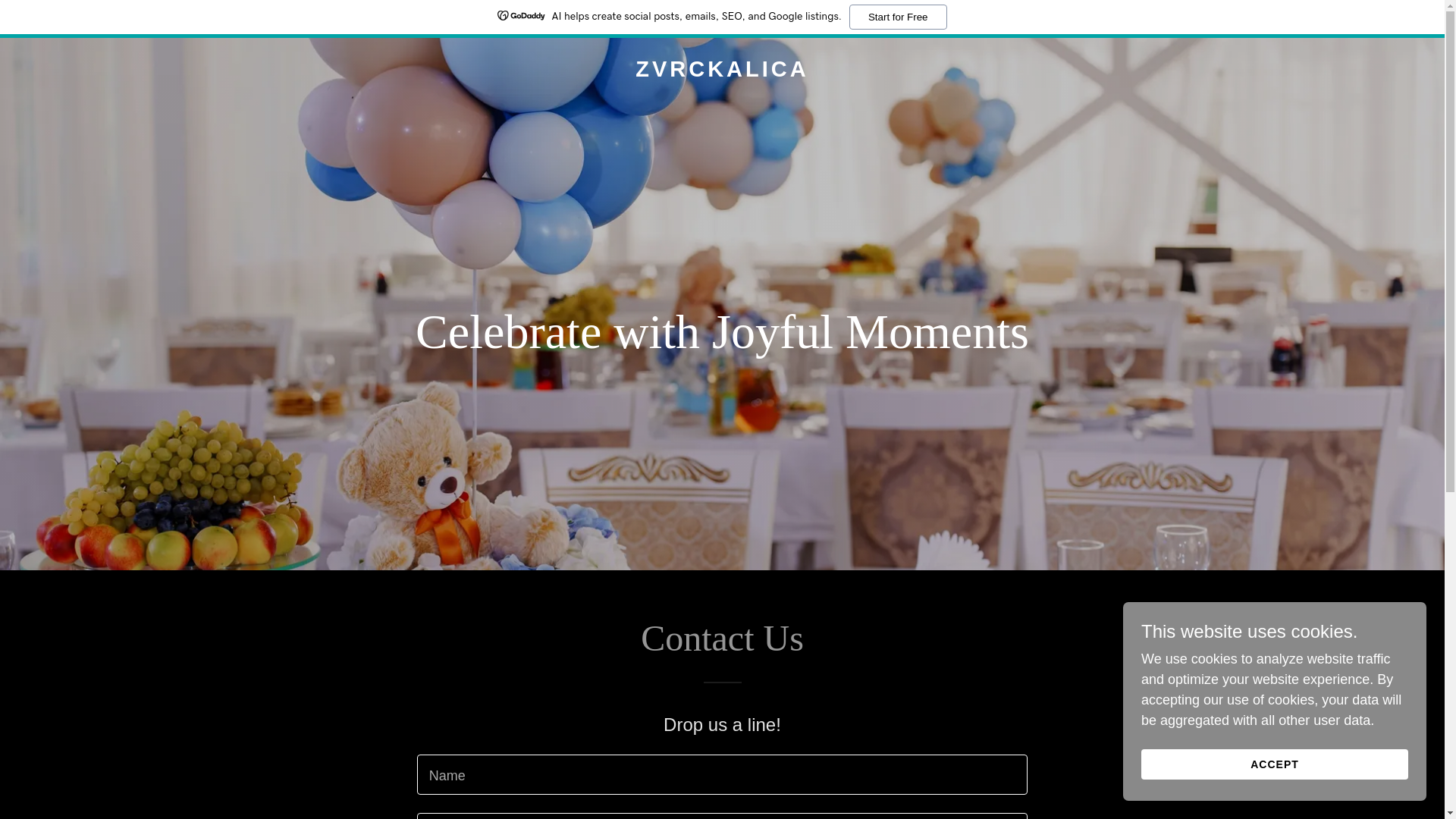 website screenshot of https://zvrckalica.com/