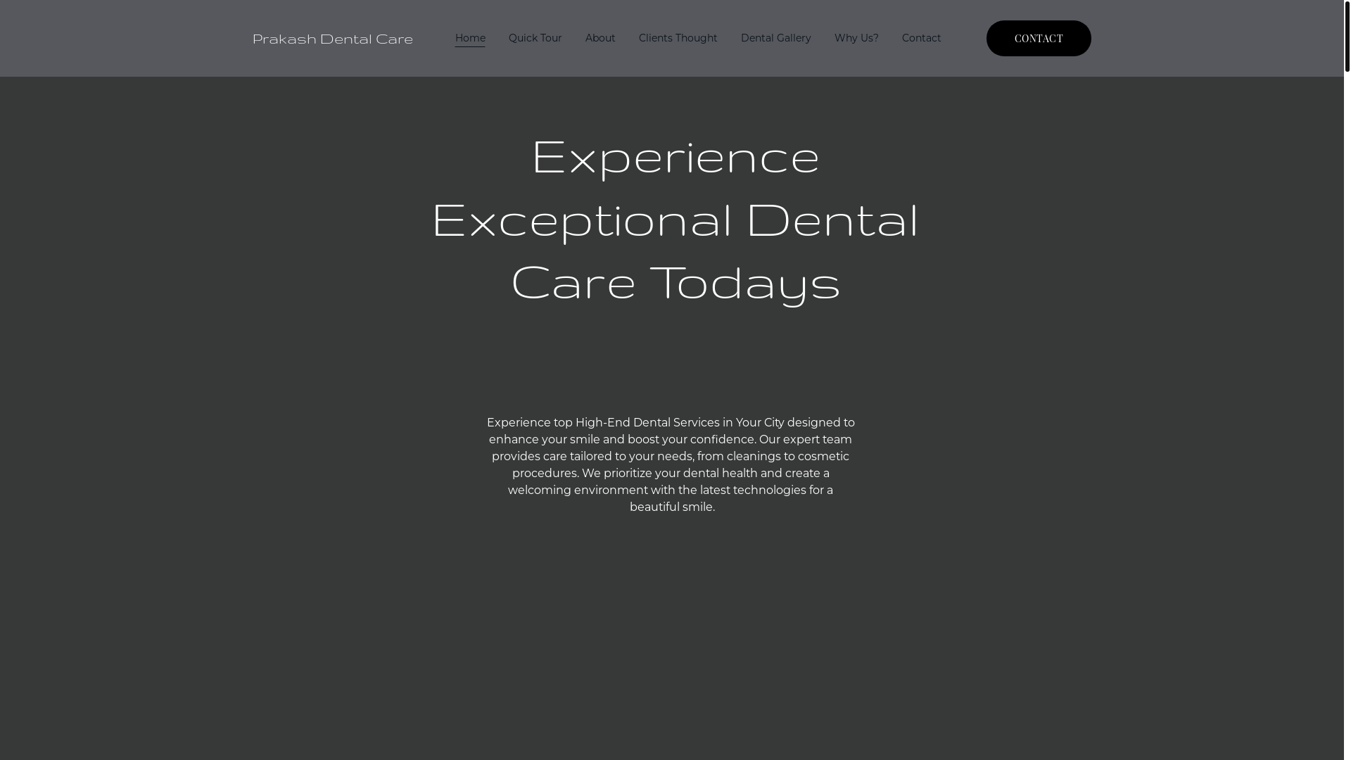 website screenshot of https://prakashdentalcare21.com/