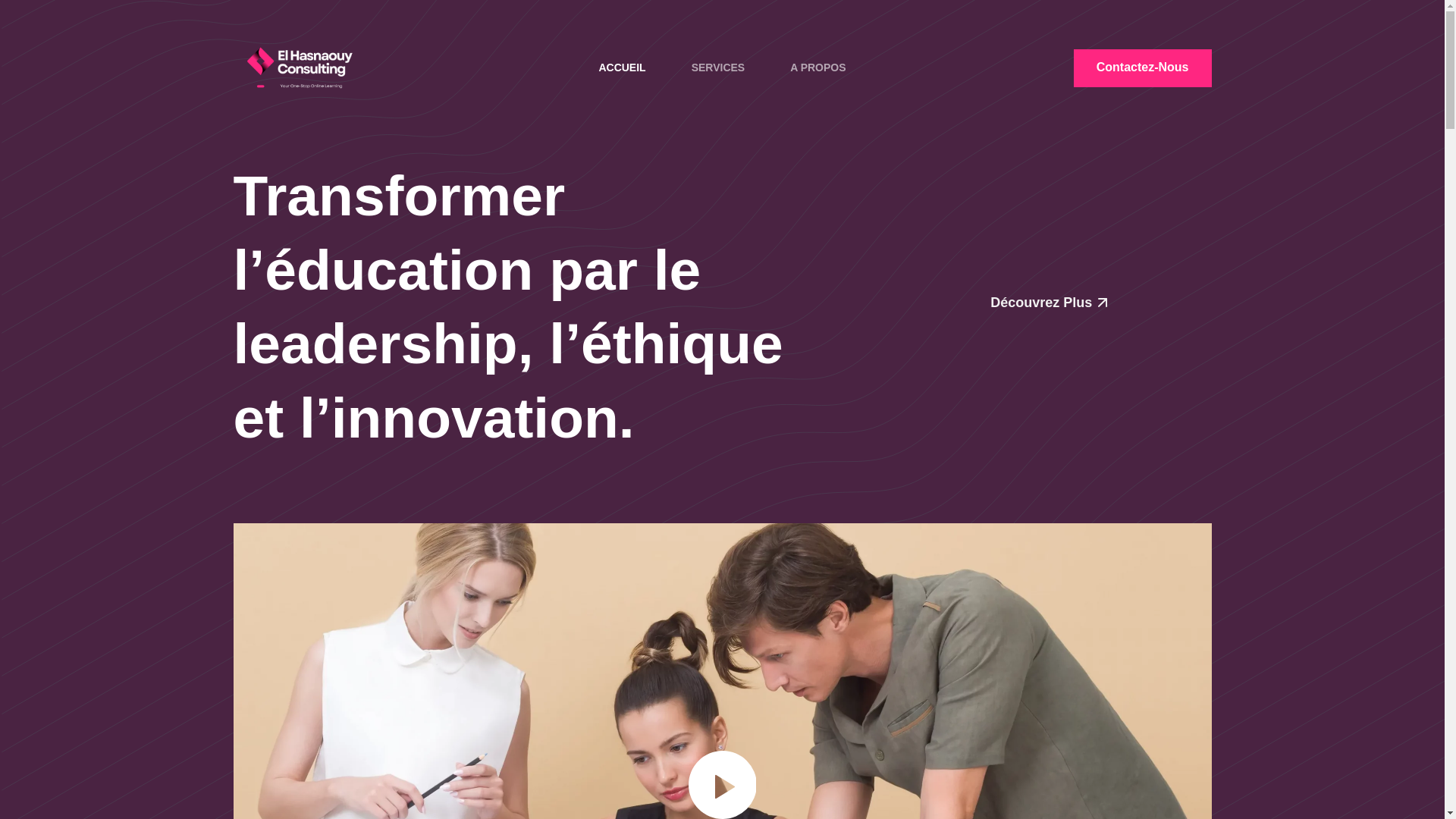 website screenshot of https://elhasnaouyconsulting.com/