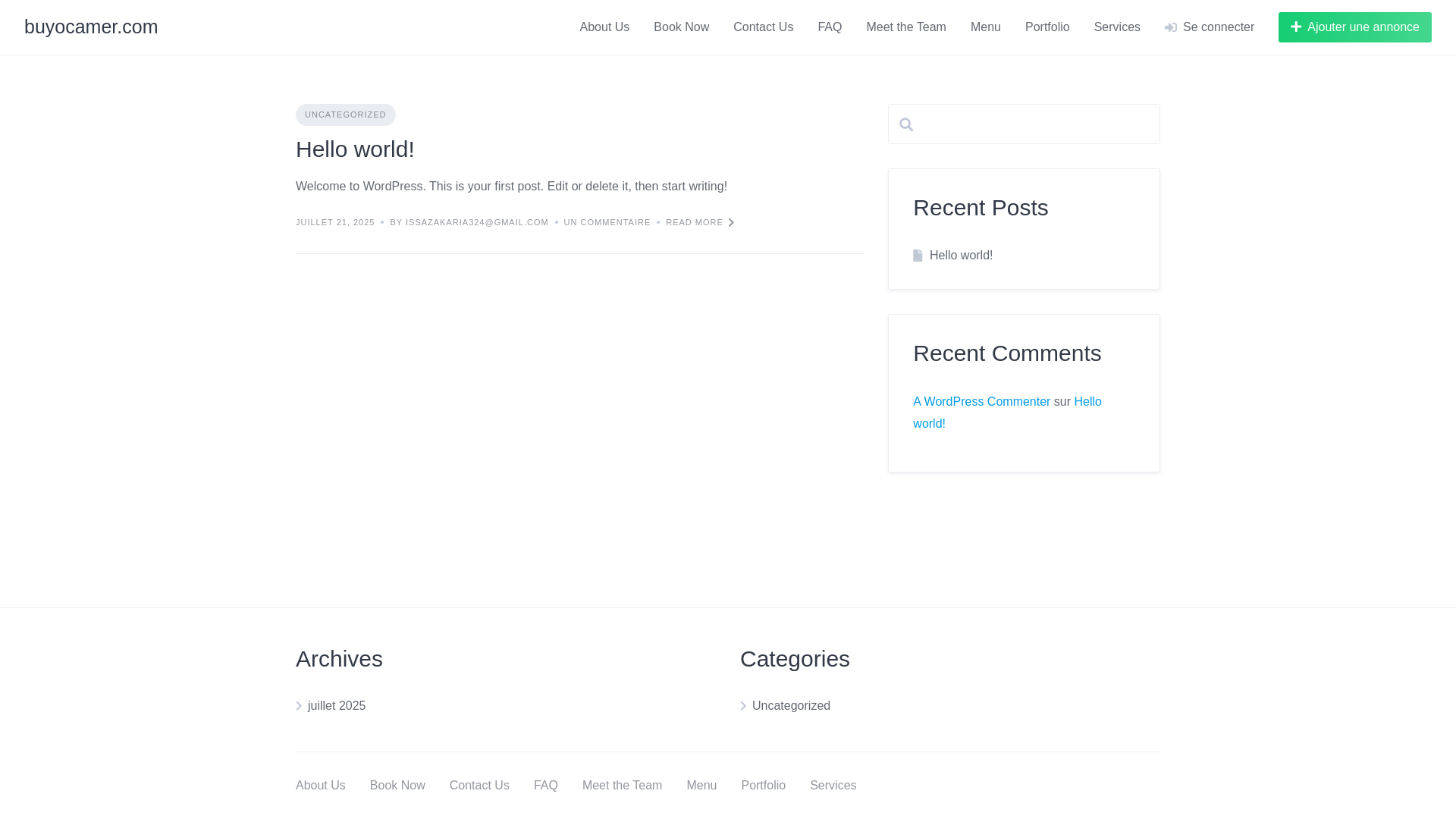 website screenshot of https://buyocamer.com/