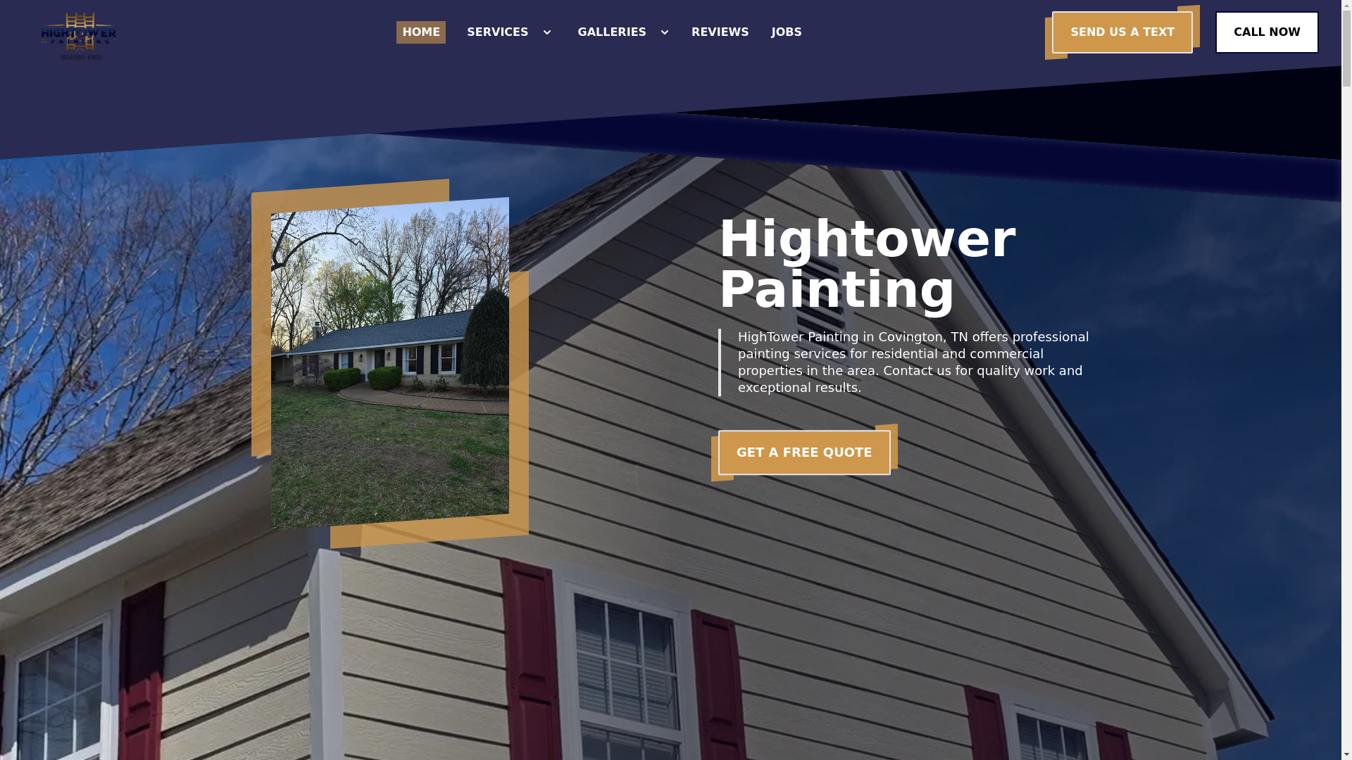 website screenshot of https://hightowerpaintingtn.com/