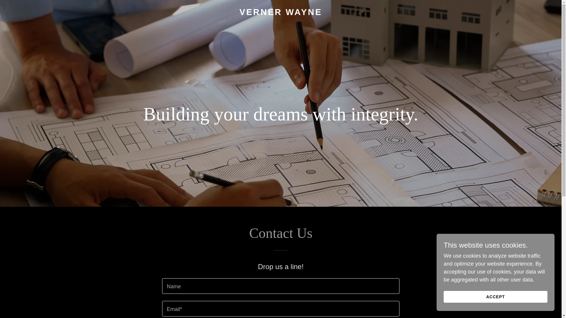 website screenshot of https://vernerwayne.com/