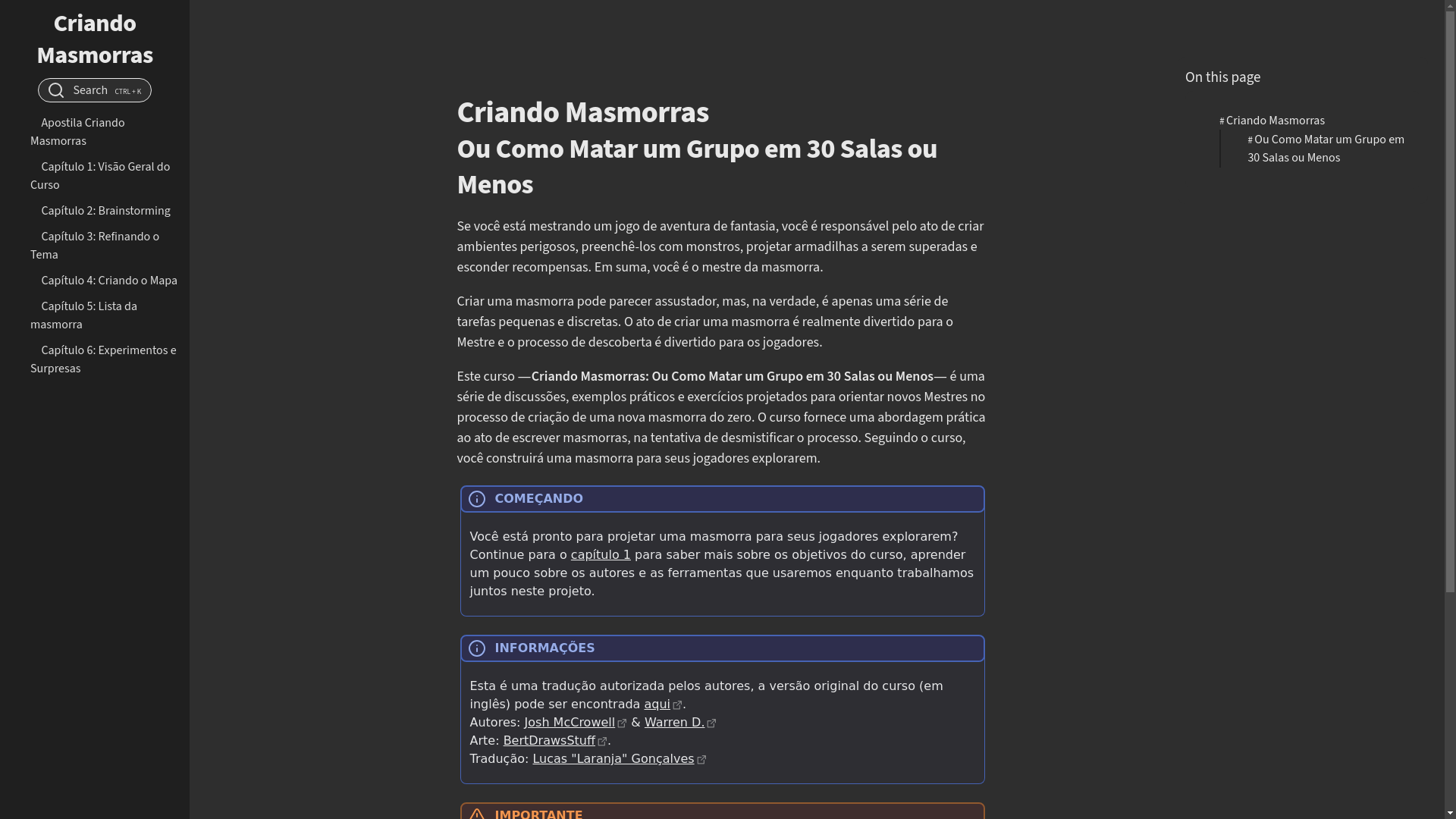 website screenshot of https://criandomasmorras.pages.dev/