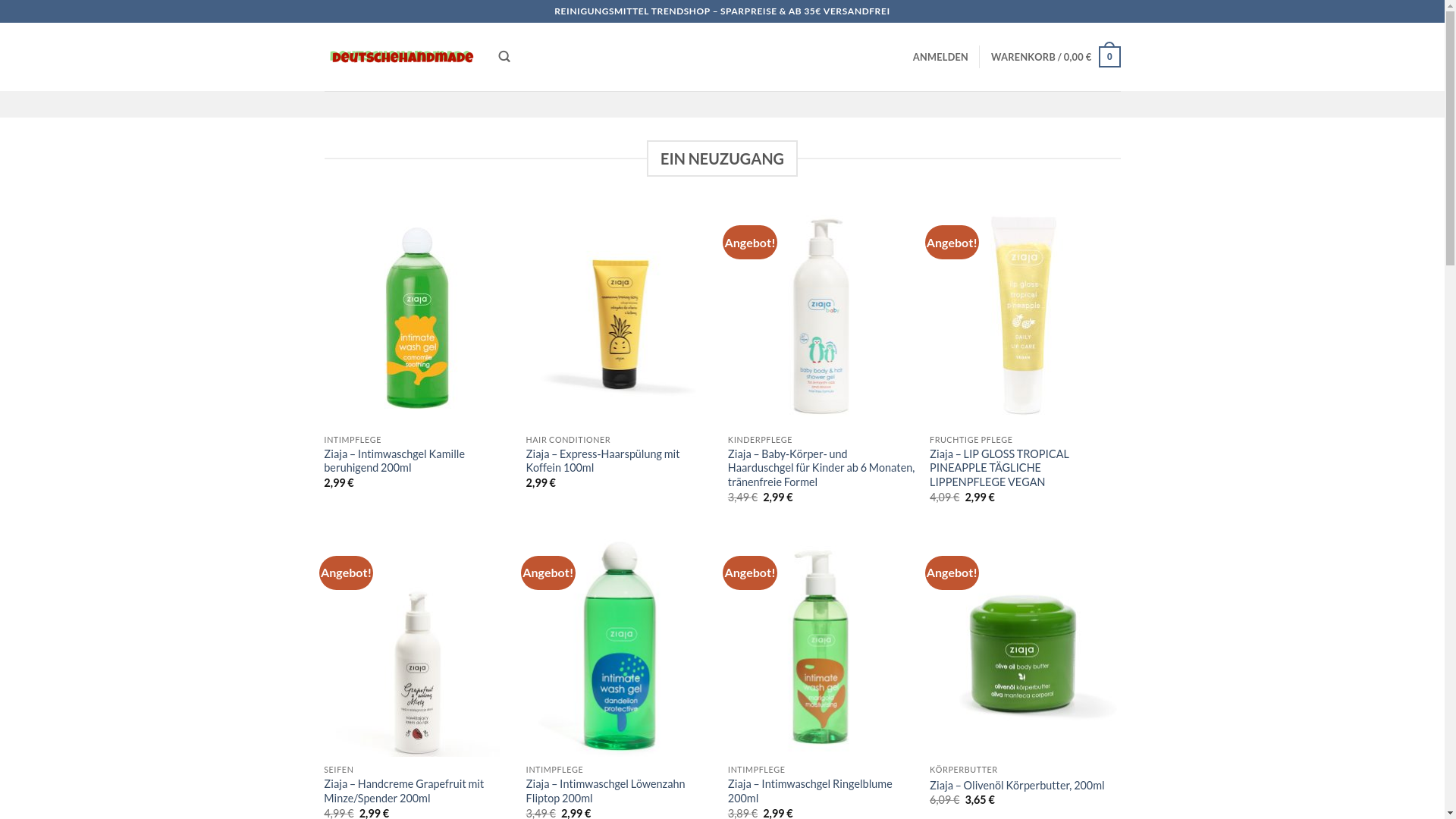 website screenshot of https://deutschehandmade.de/