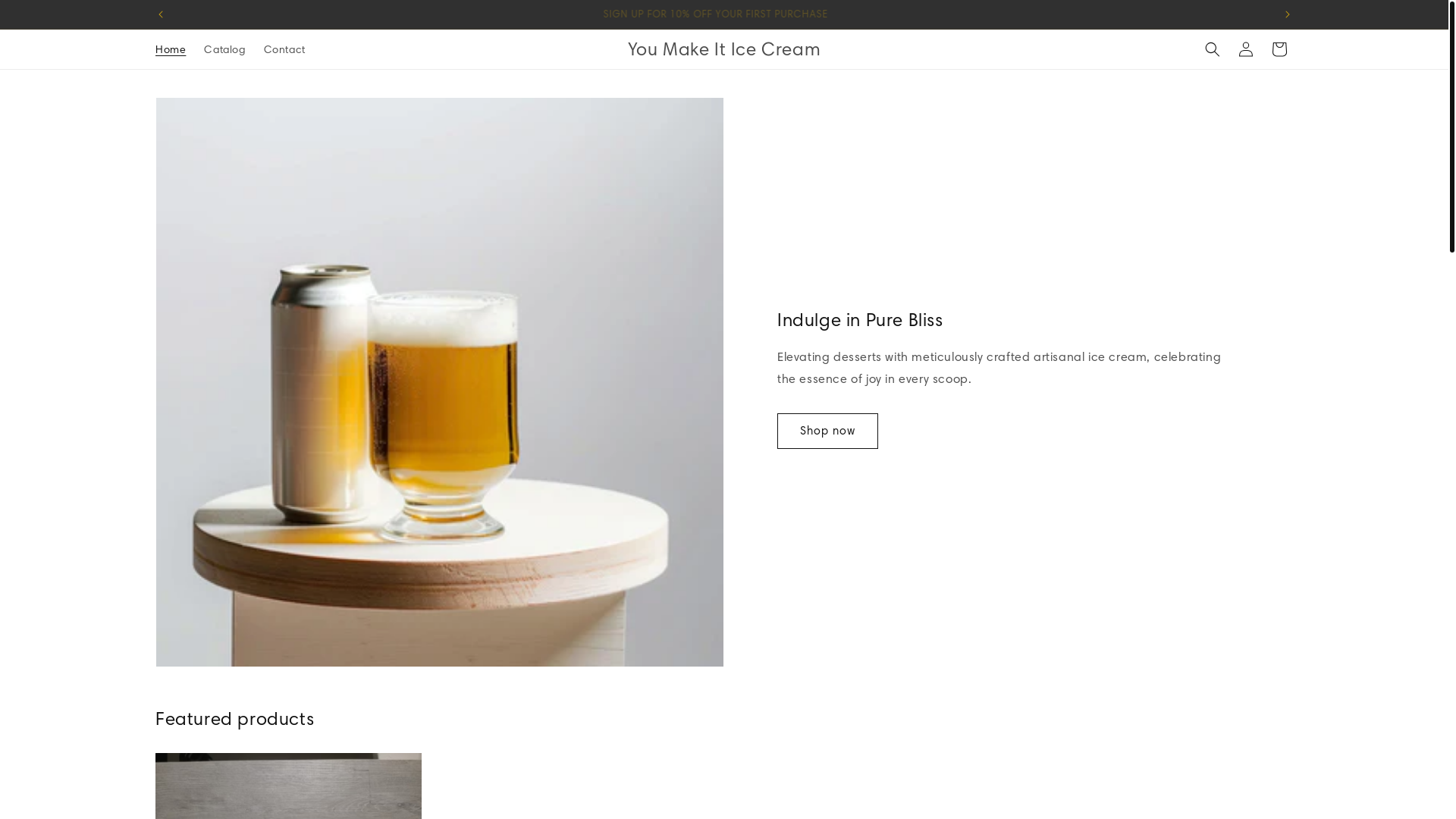 website screenshot of https://youmakeiticecream.com/