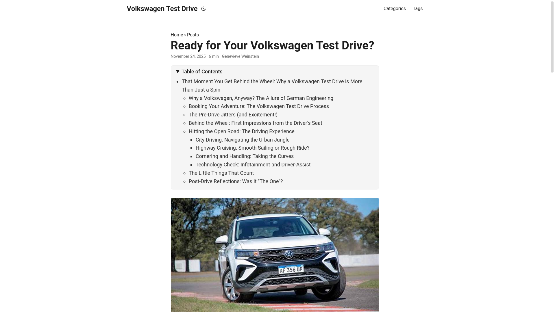 website screenshot of https://volkswagentestdrive7.pages.dev/