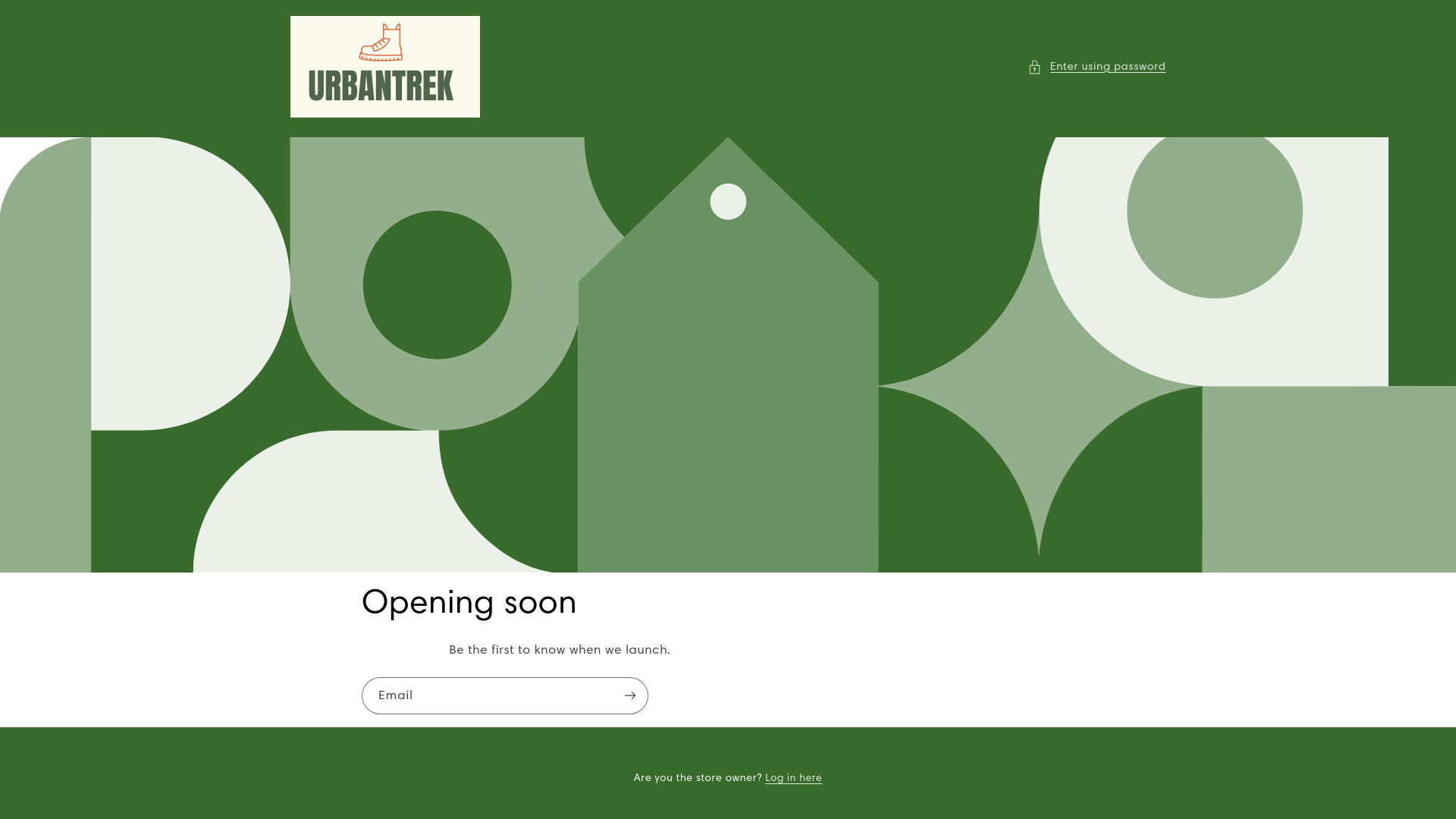 website screenshot of https://urbantrekboots.store/