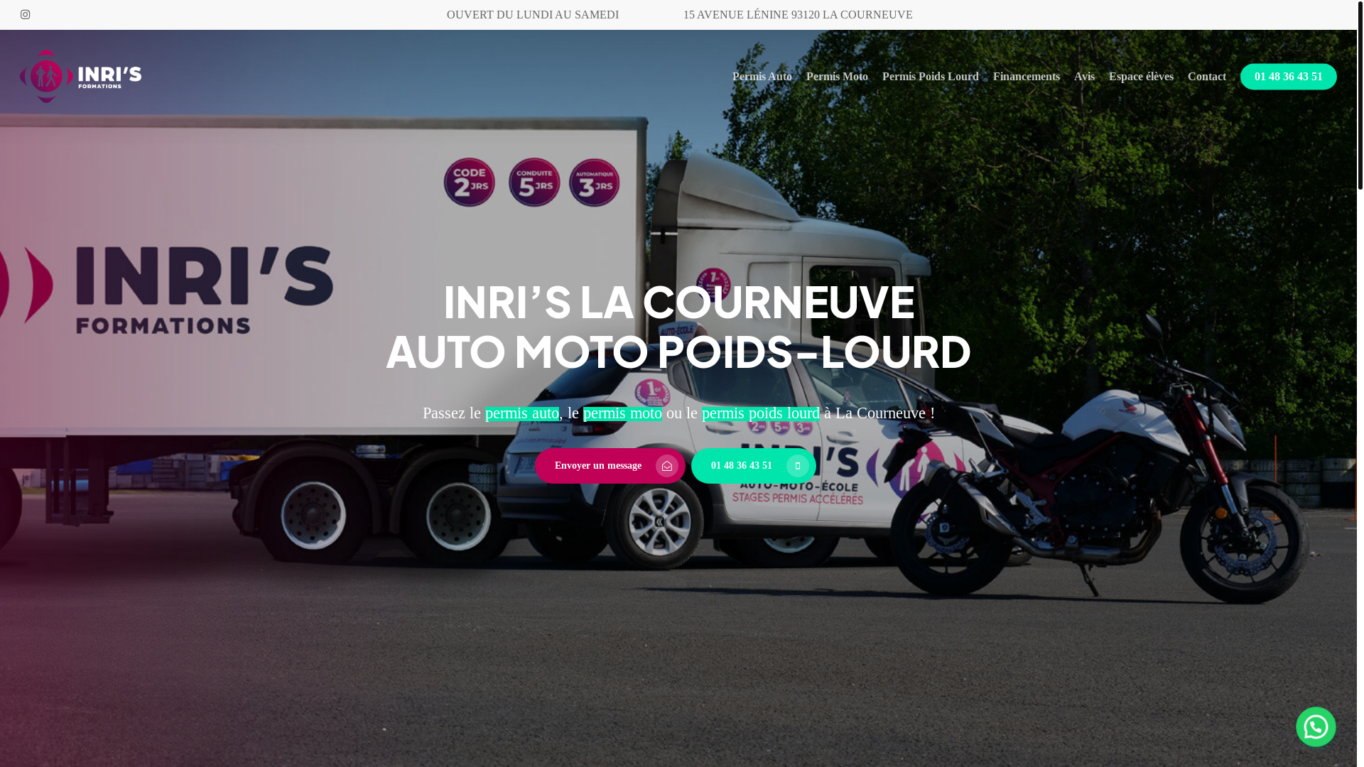 website screenshot of https://inris-villemomble.fr/
