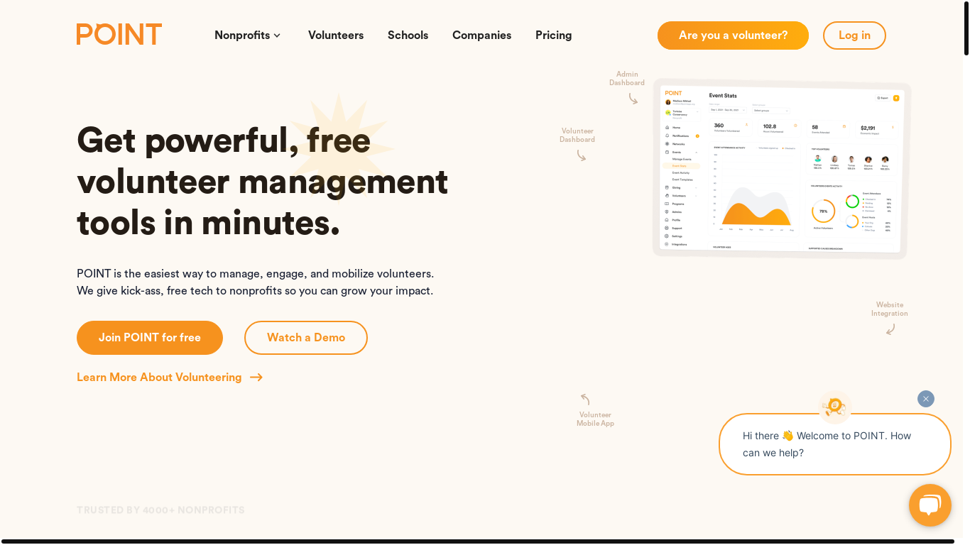 website screenshot of https://pointapp.org/