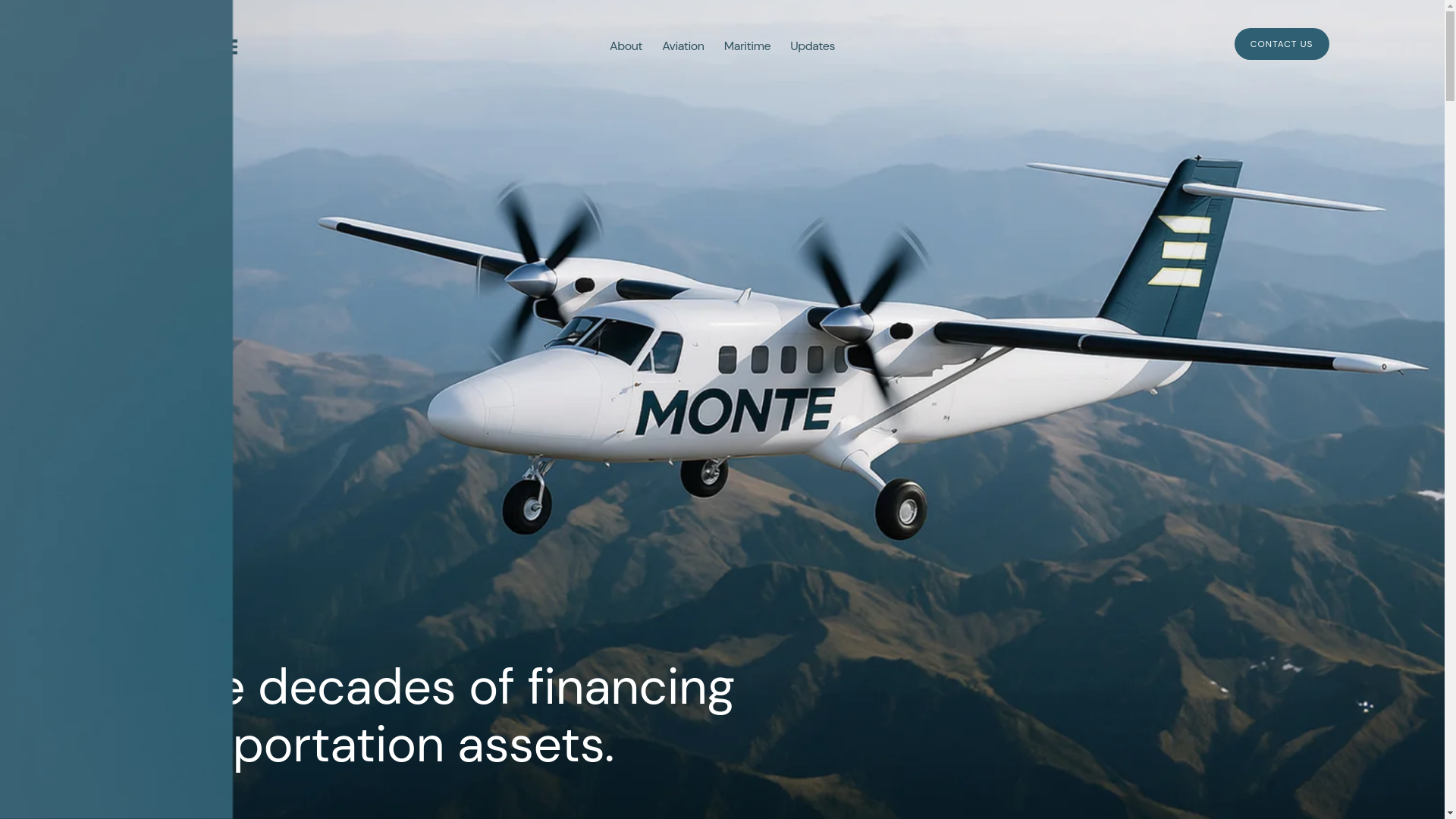 website screenshot of https://www.monteglobal.co.uk/