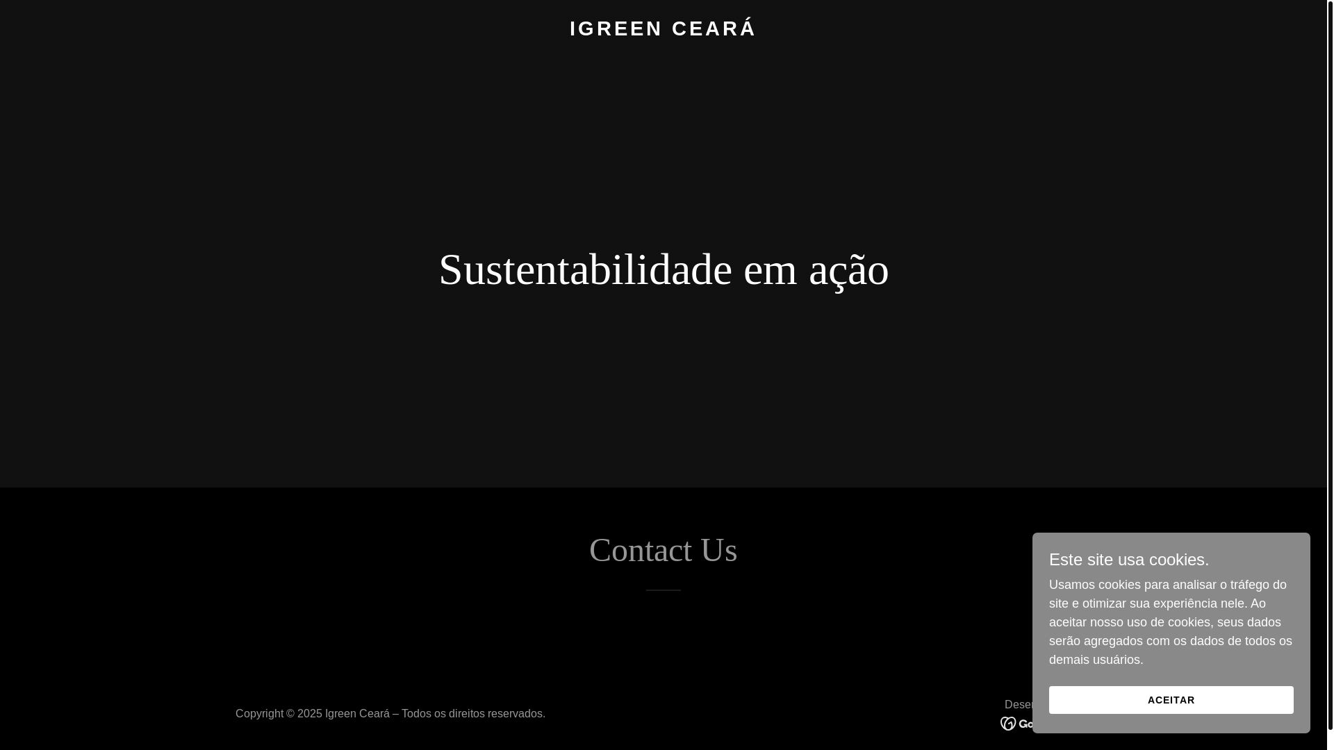 website screenshot of https://igreenceara.com.br/