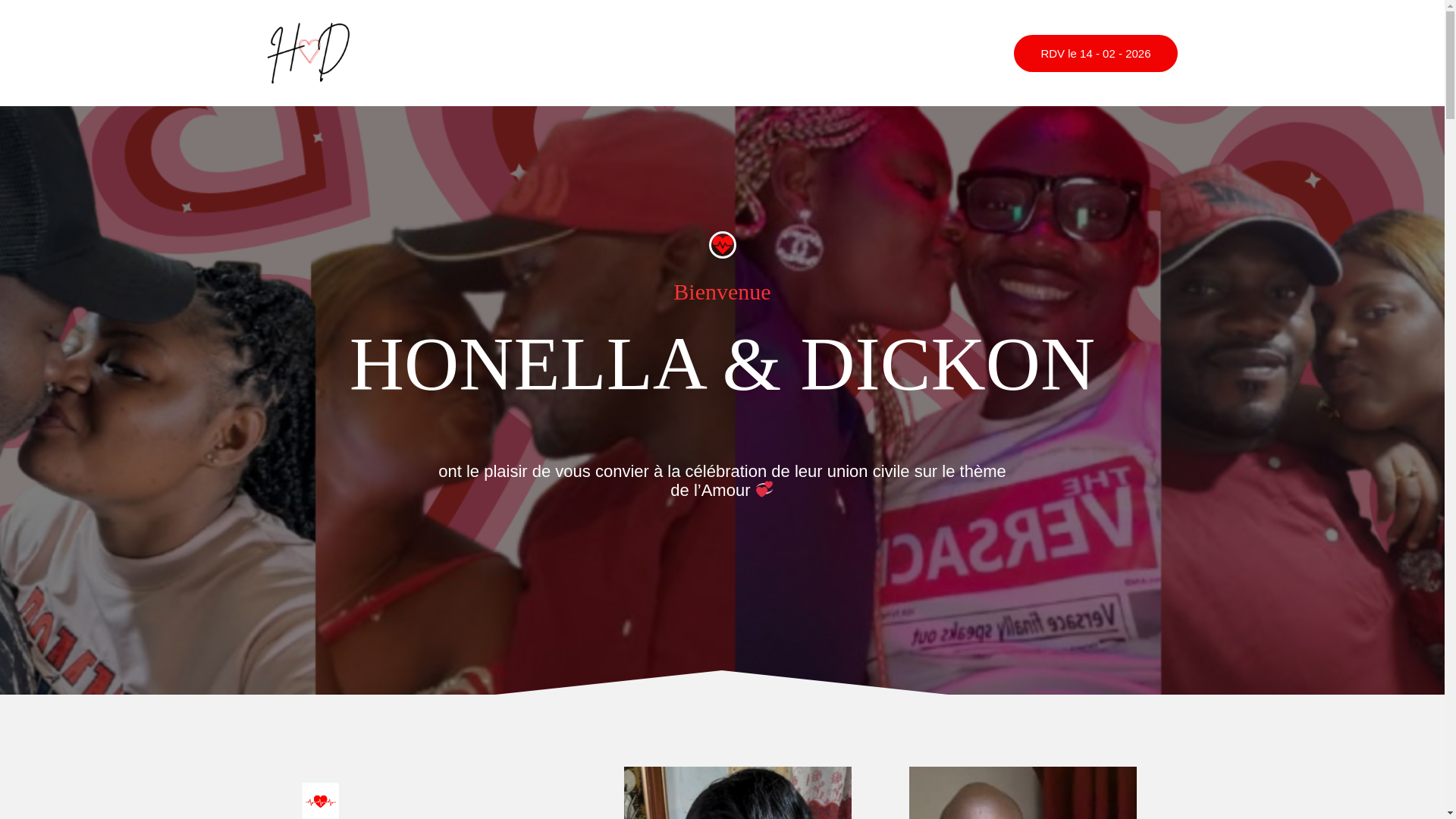 website screenshot of https://honellaetdickon.online/