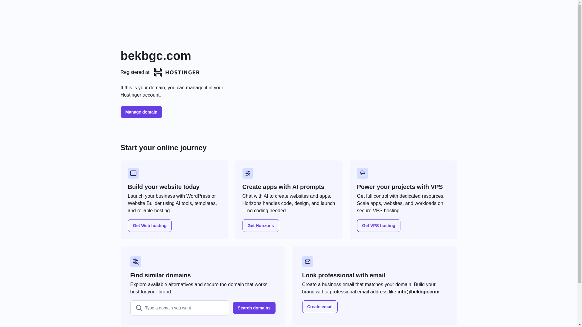 website screenshot of https://bekbgc.com/