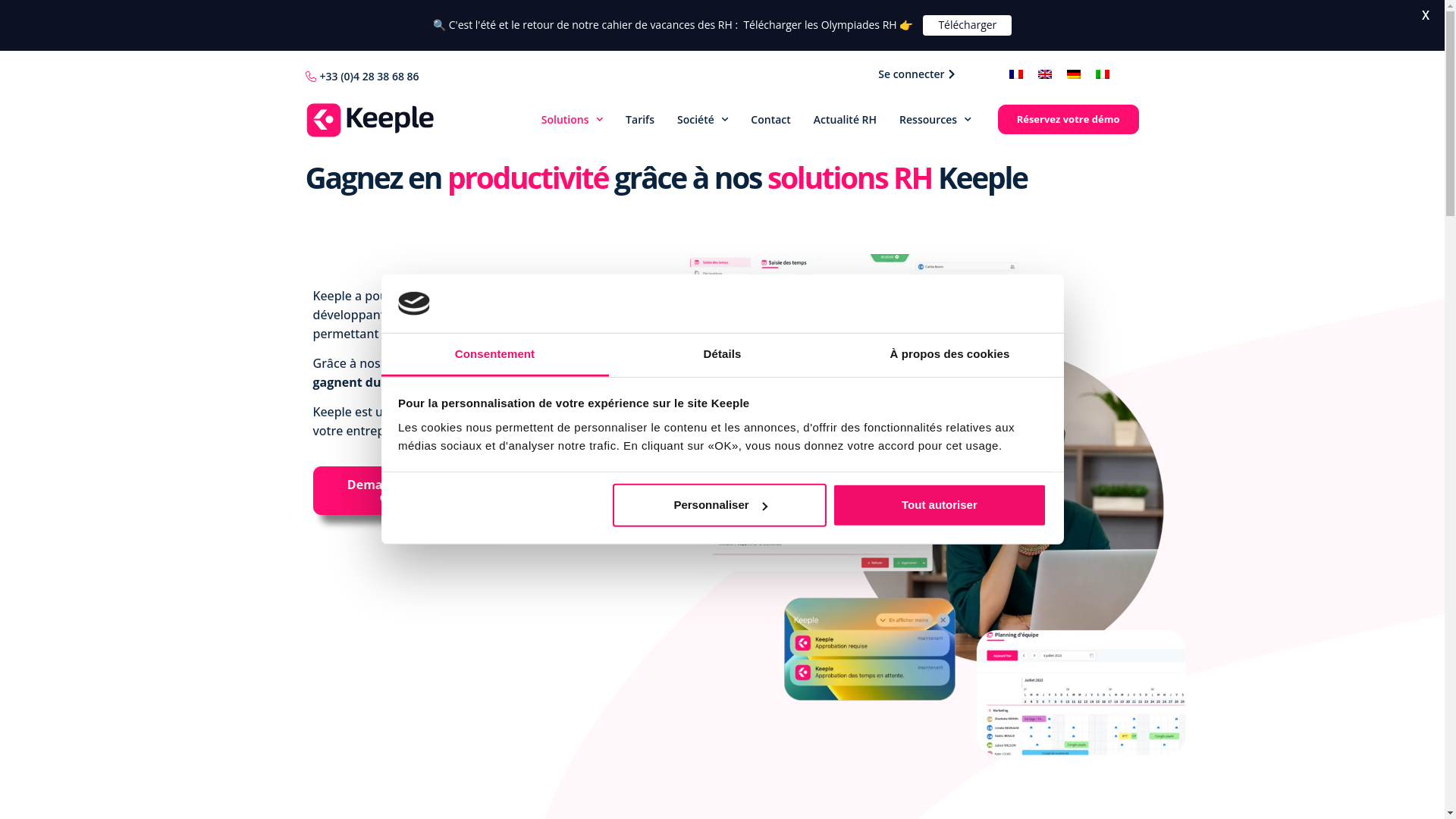 website screenshot of https://meetkeeple.com/