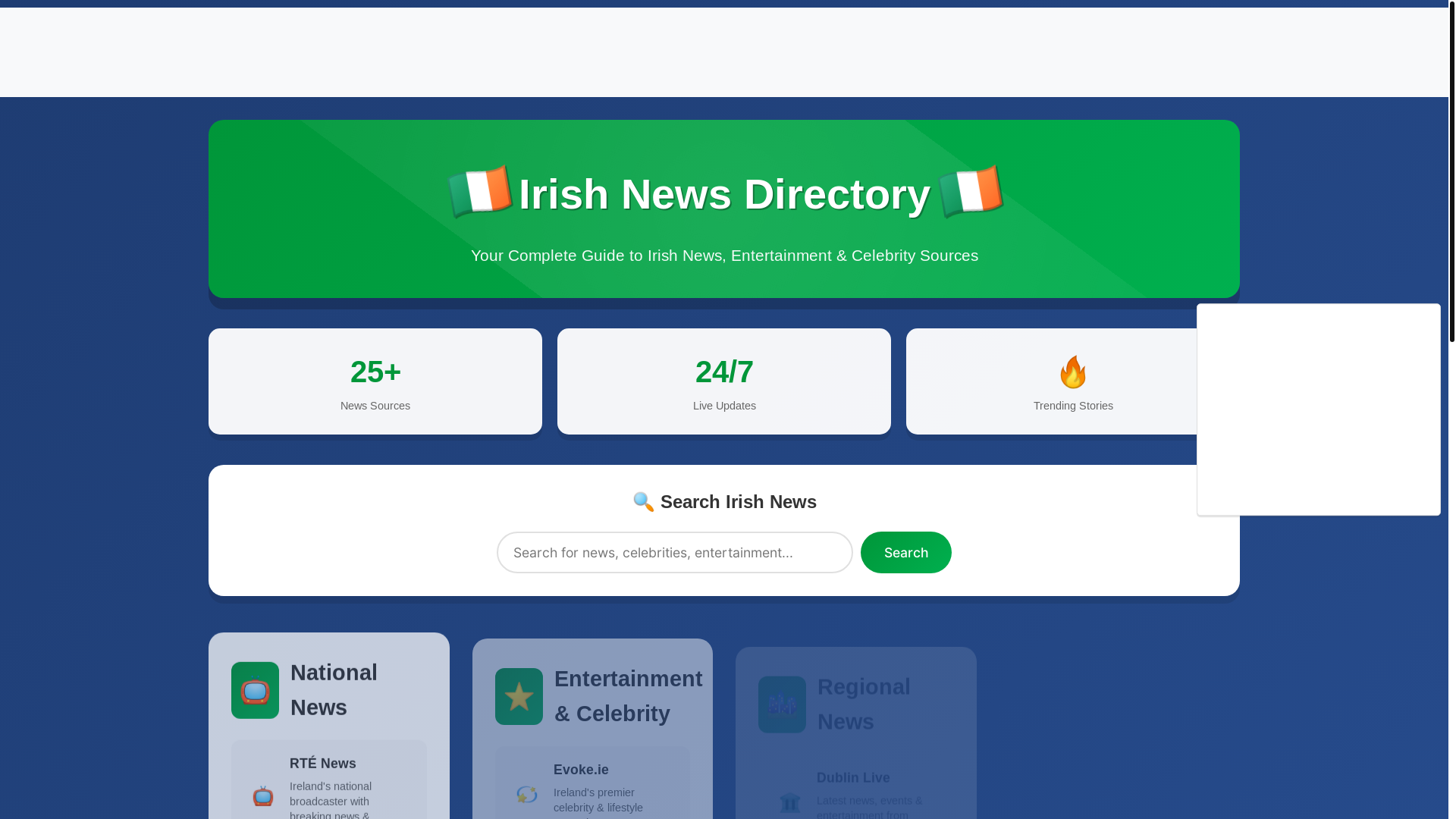 website screenshot of https://ireland-news.pages.dev/
