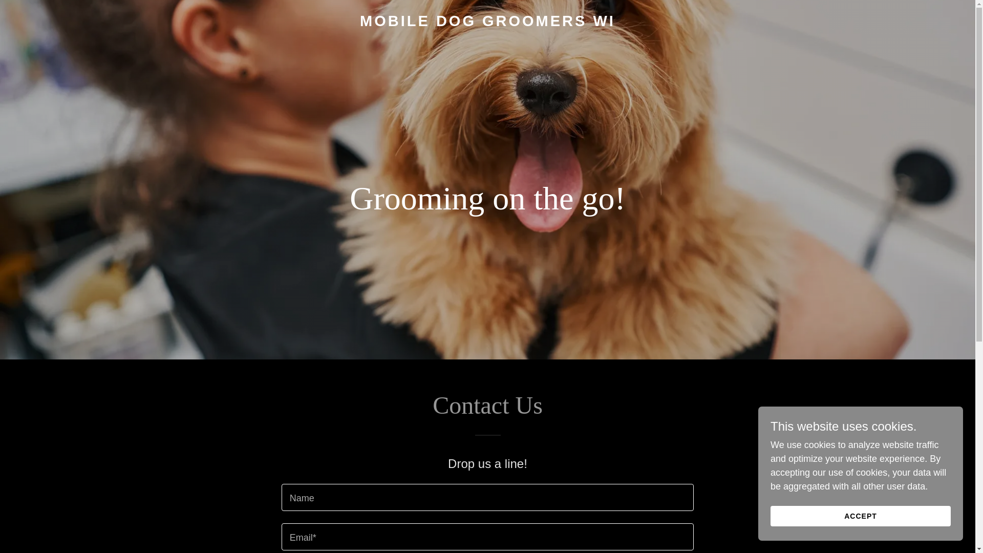 website screenshot of https://mobiledoggroomerswi.com/