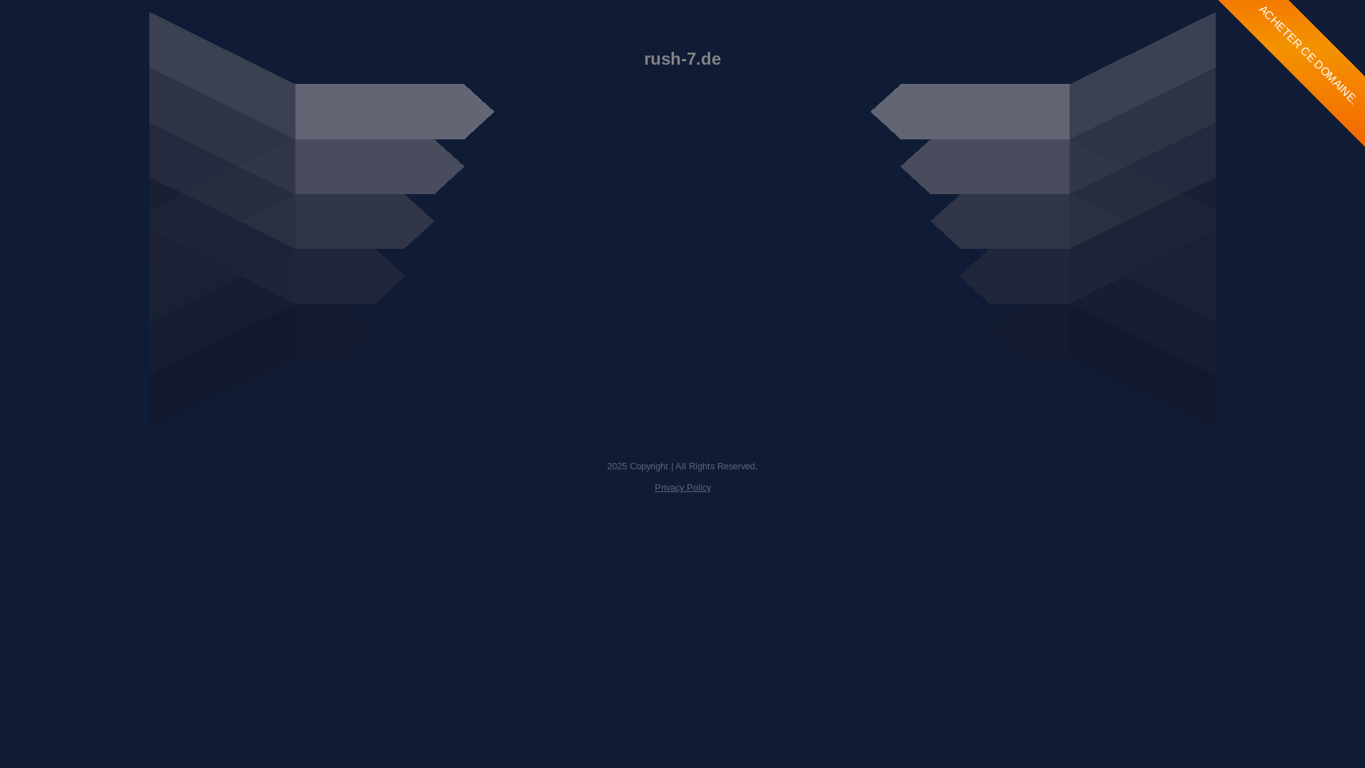 website screenshot of https://rush-7.de/