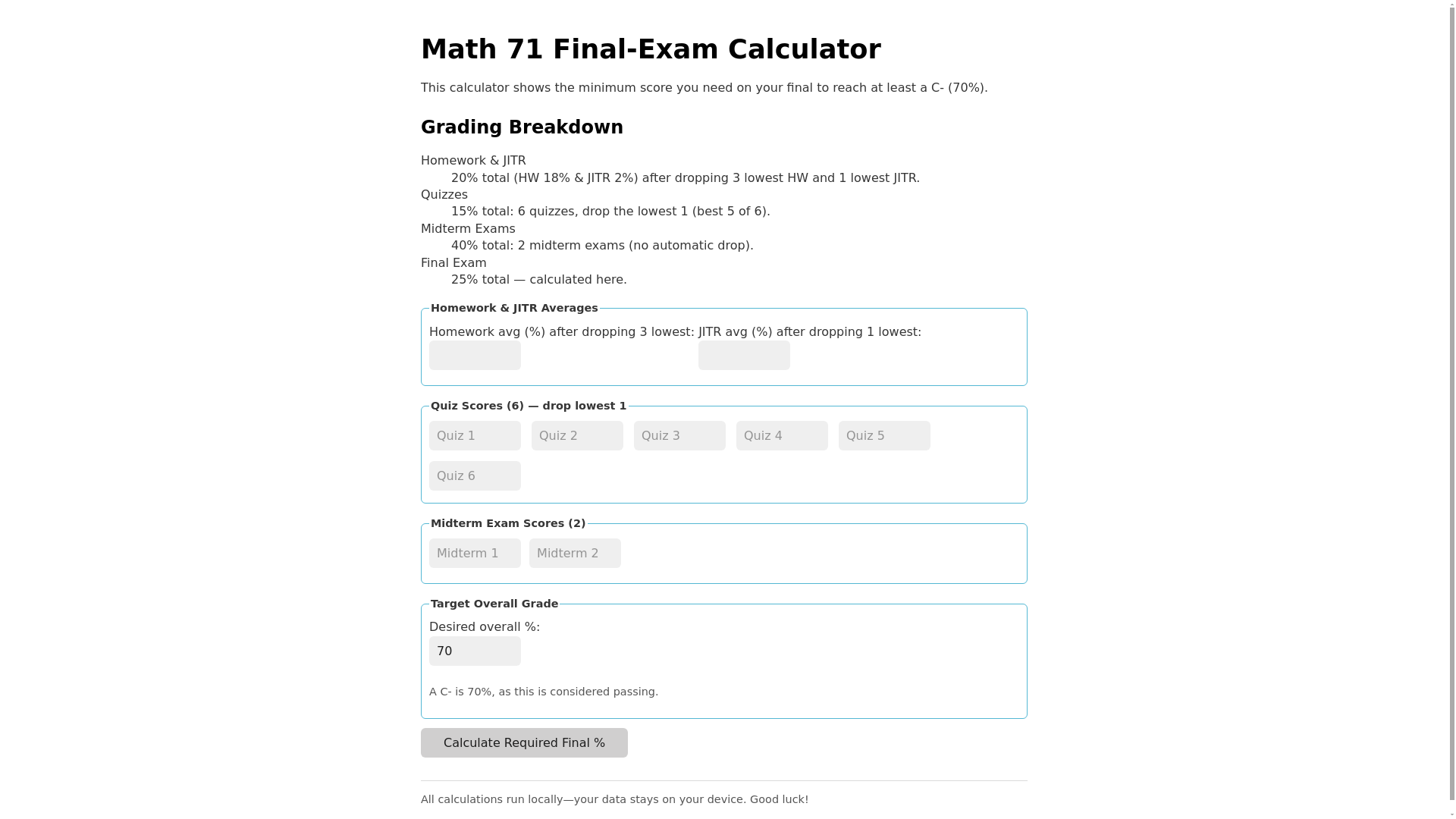 website screenshot of https://finalexamcalc-9sj.pages.dev/