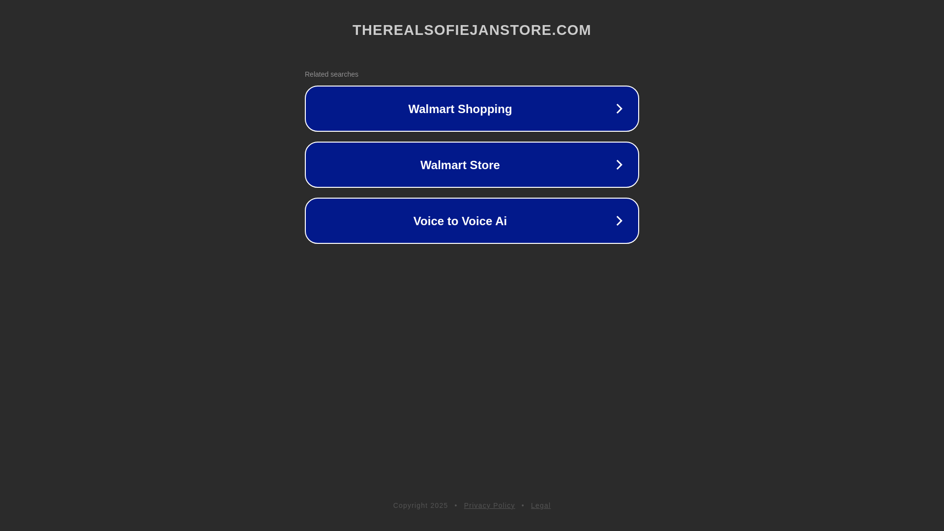 website screenshot of https://therealsofiejanstore.com/