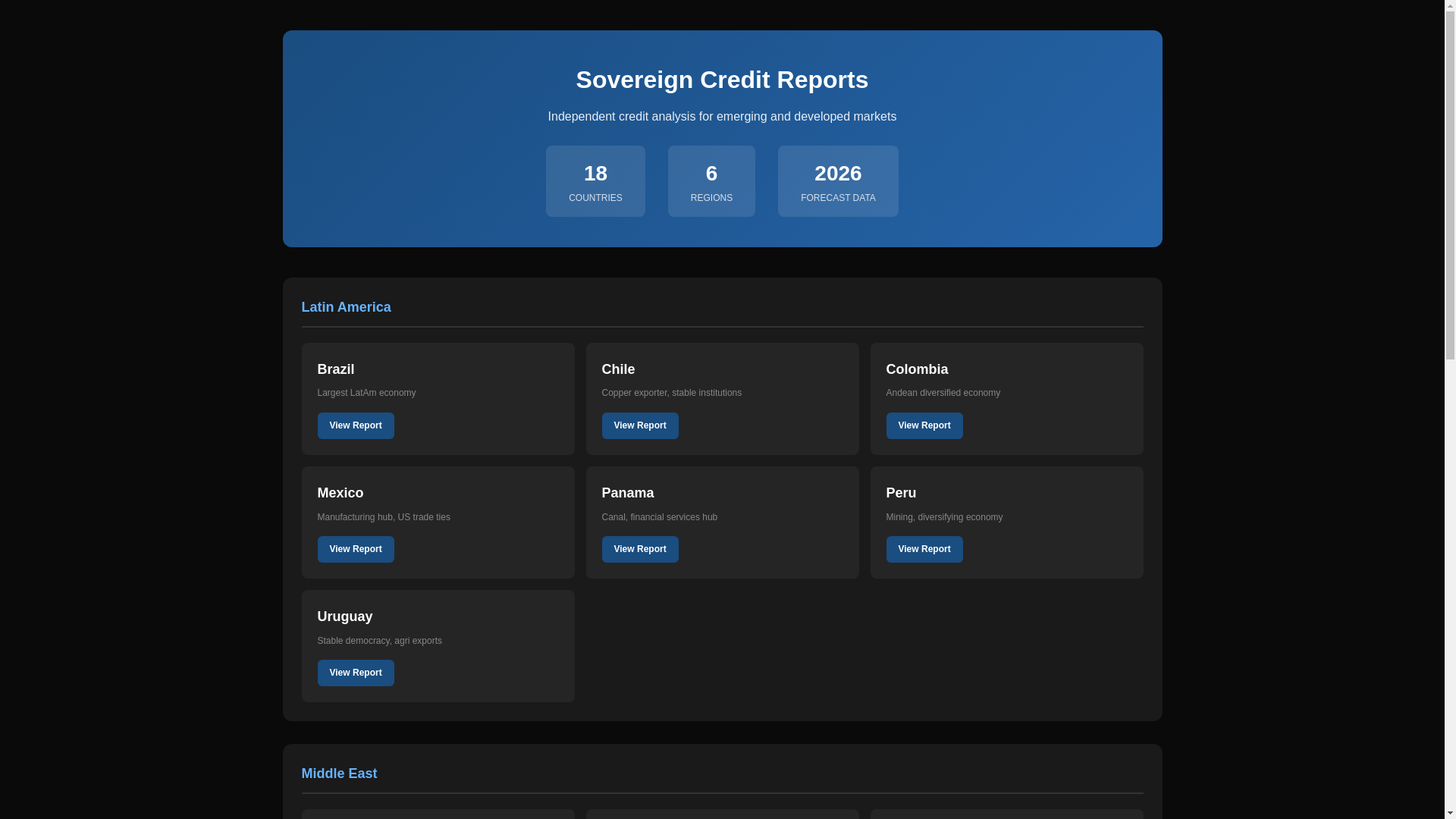 website screenshot of https://sovereign-credit-reports.pages.dev/