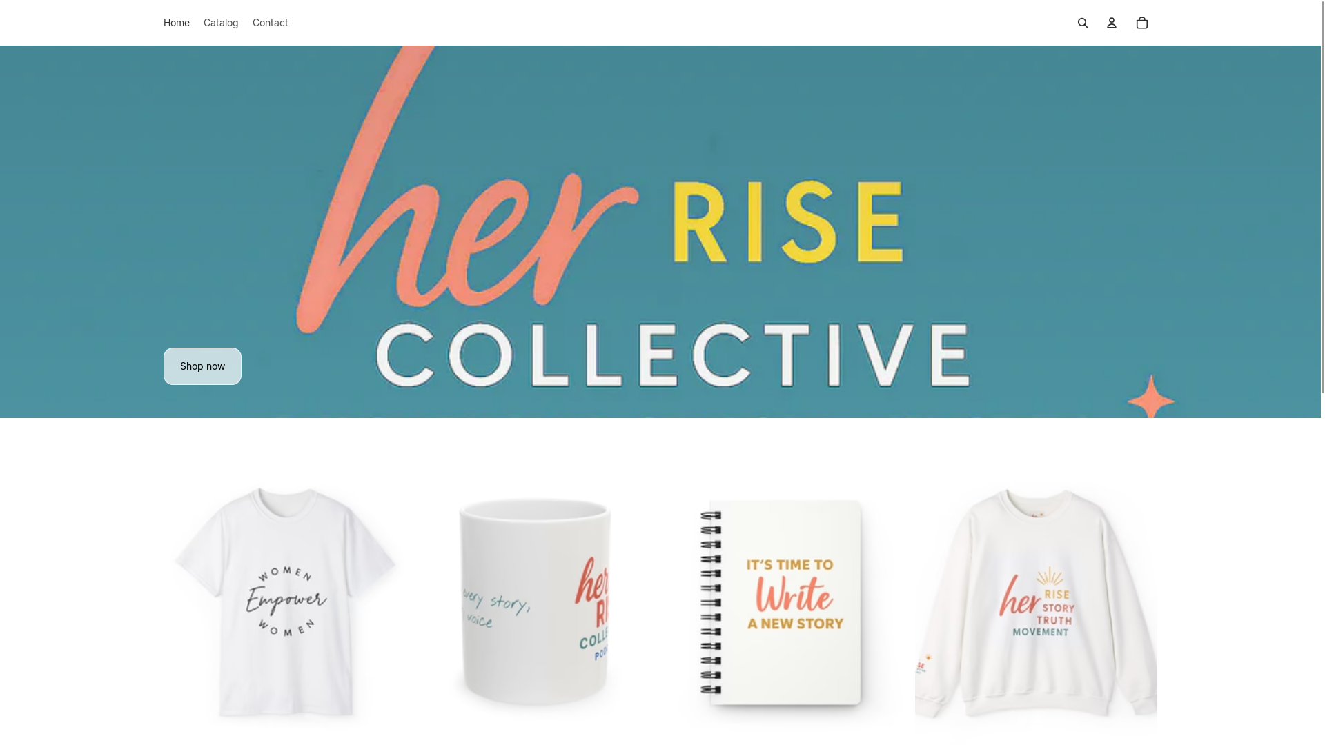 website screenshot of https://herrisecollectiveshop.com/