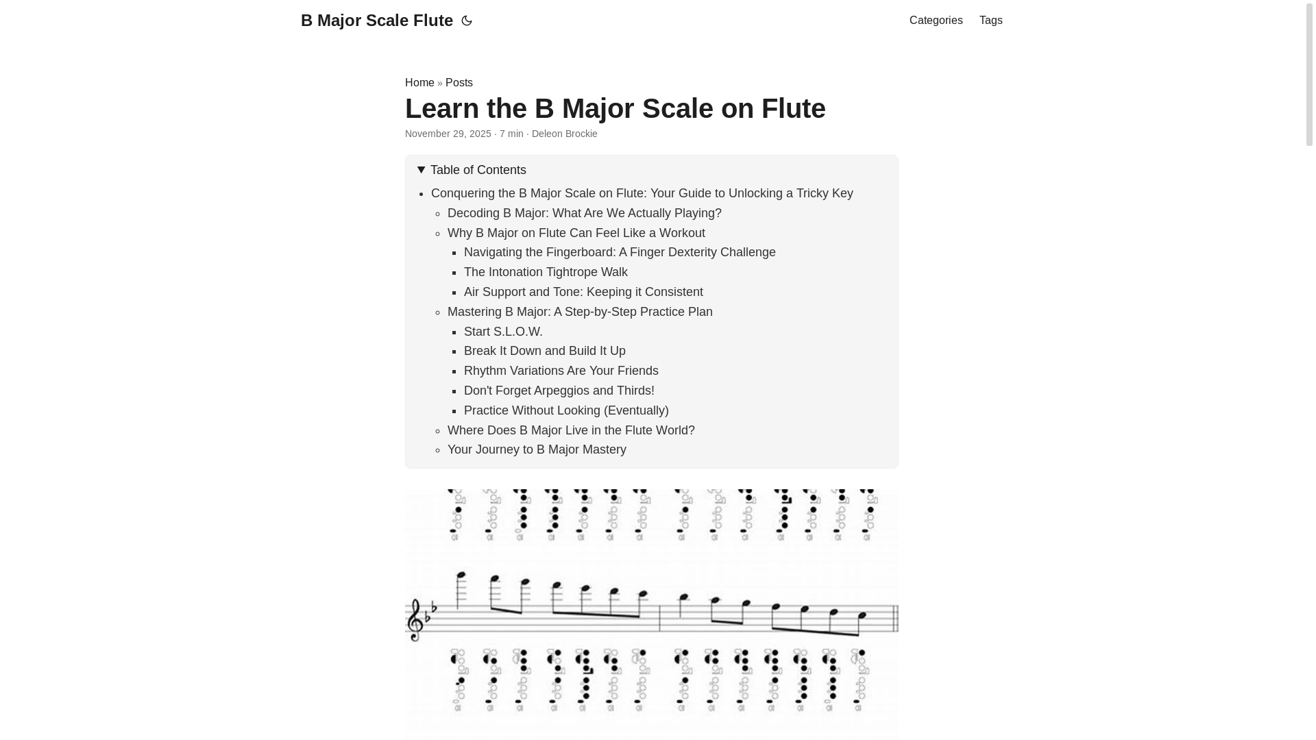 website screenshot of https://bmajorscaleflute.pages.dev/