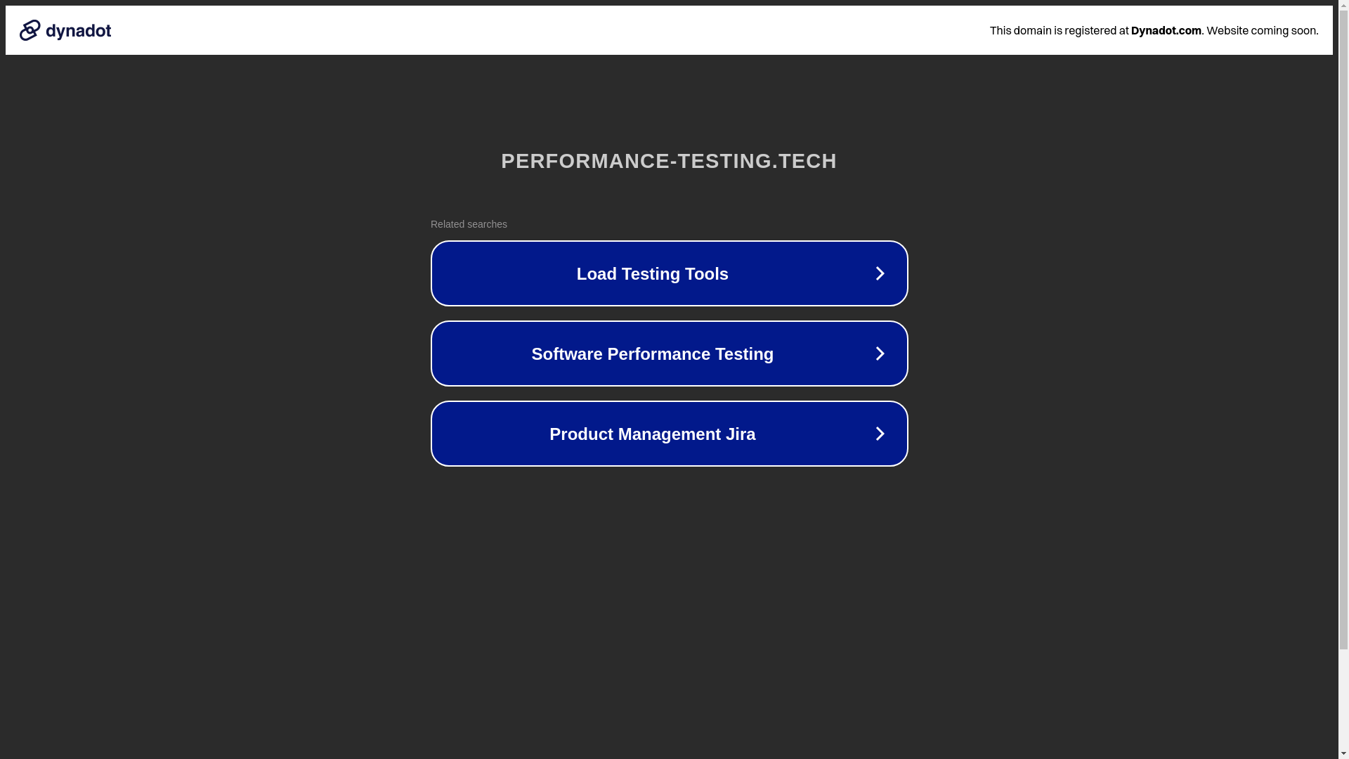 website screenshot of https://performance-testing.tech/