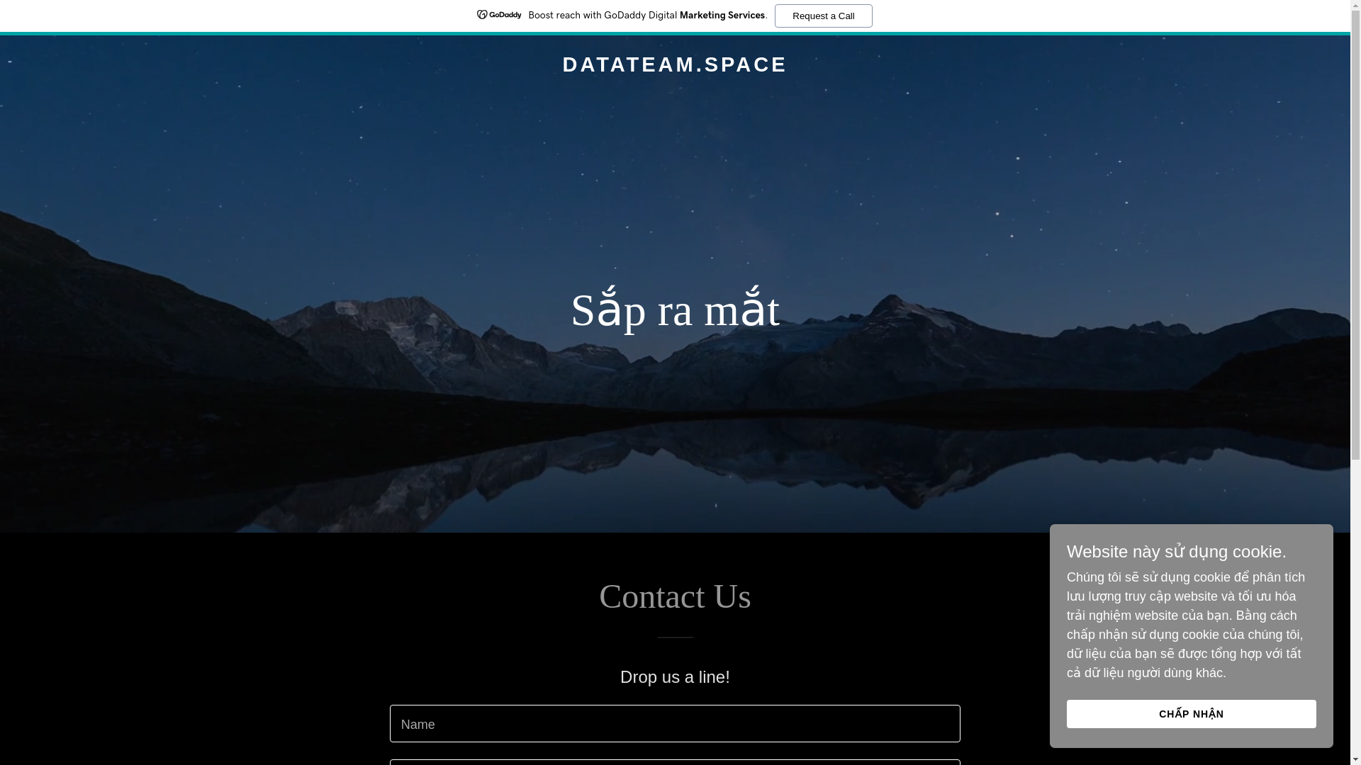 website screenshot of https://datateam.space/