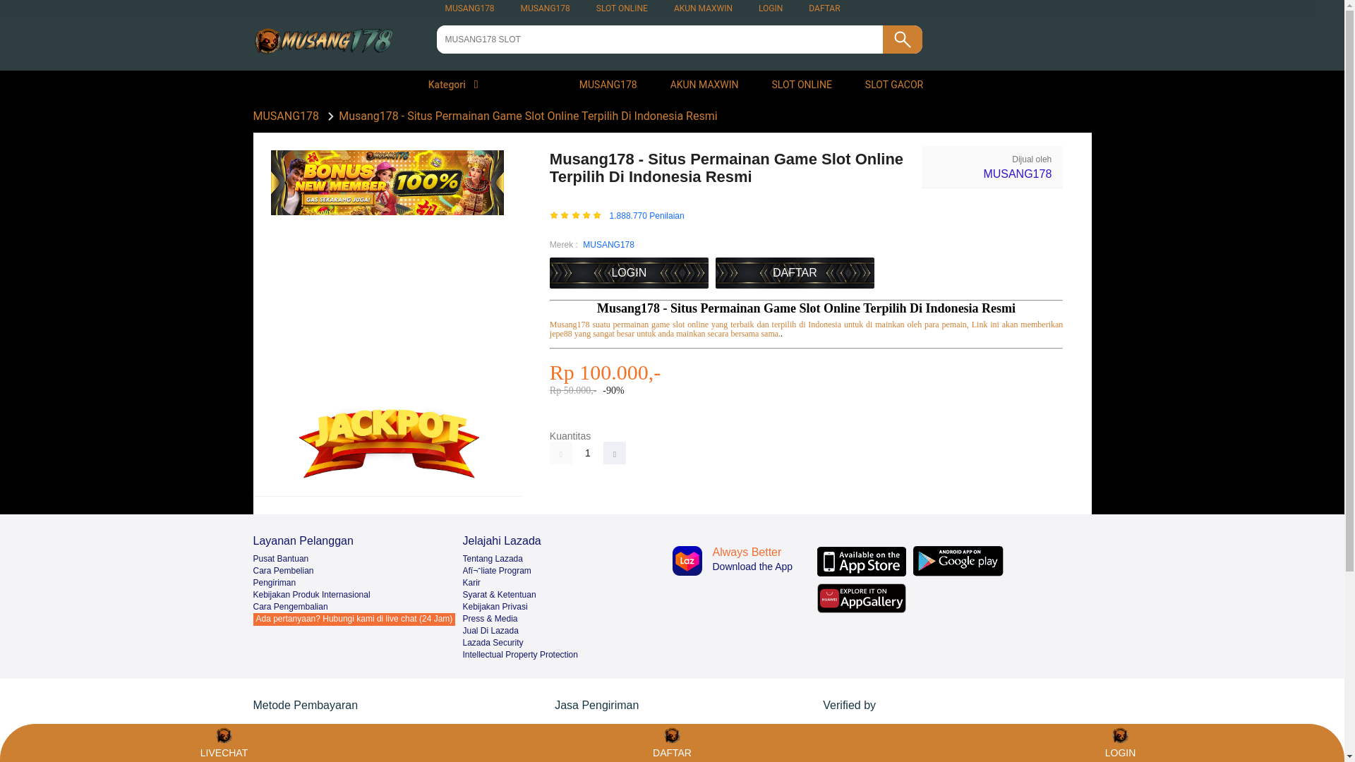 website screenshot of https://musang178login.com/