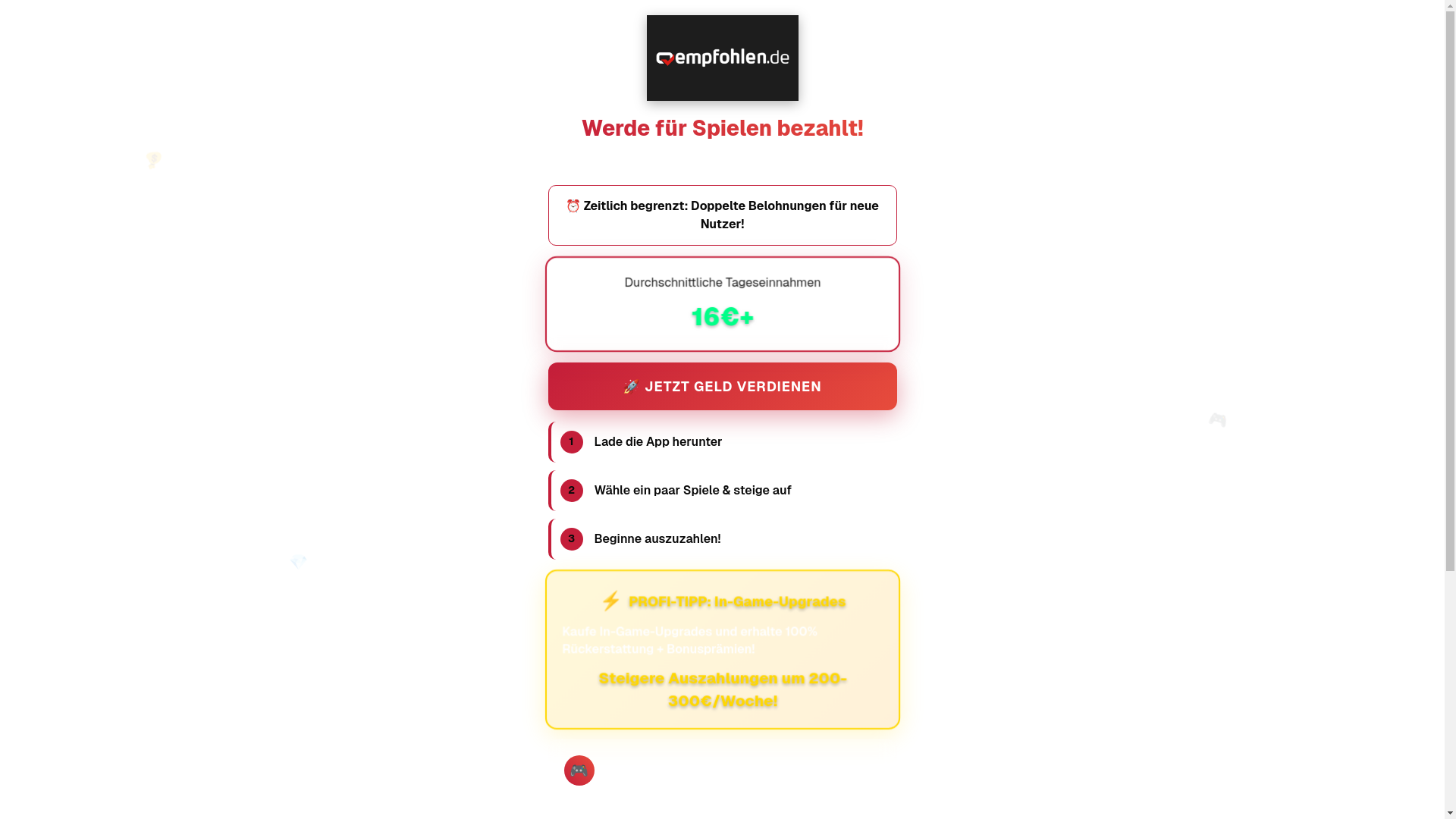 website screenshot of https://empfohlenai.com/