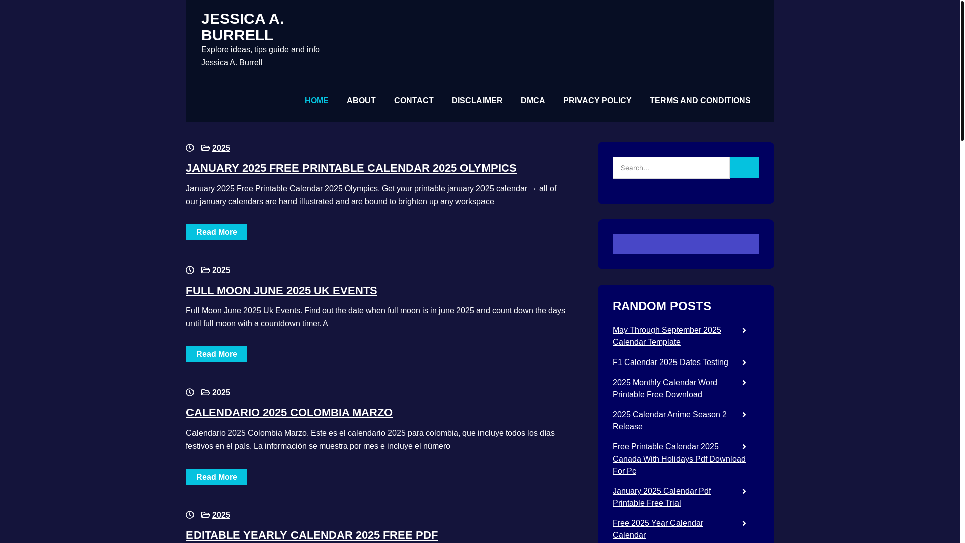 website screenshot of https://jessicaaburrell.pages.dev/