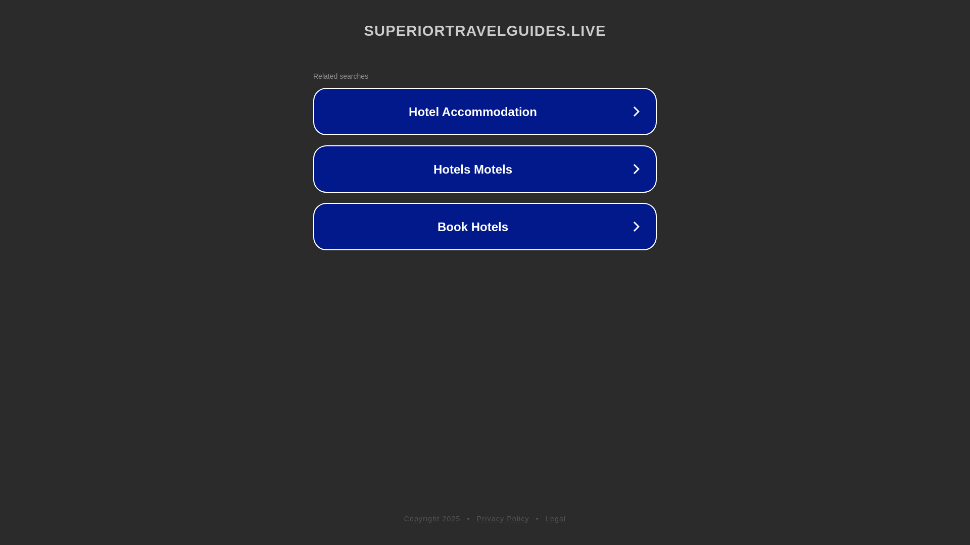 website screenshot of https://superiortravelguides.live/