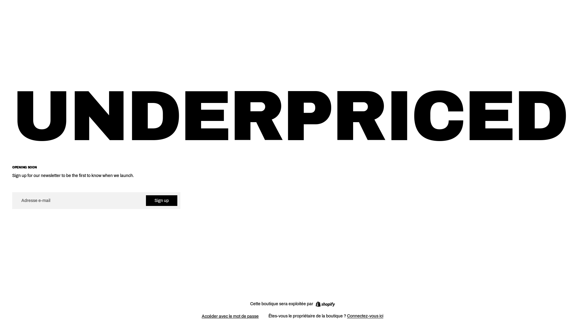 website screenshot of https://underpriced.fr/